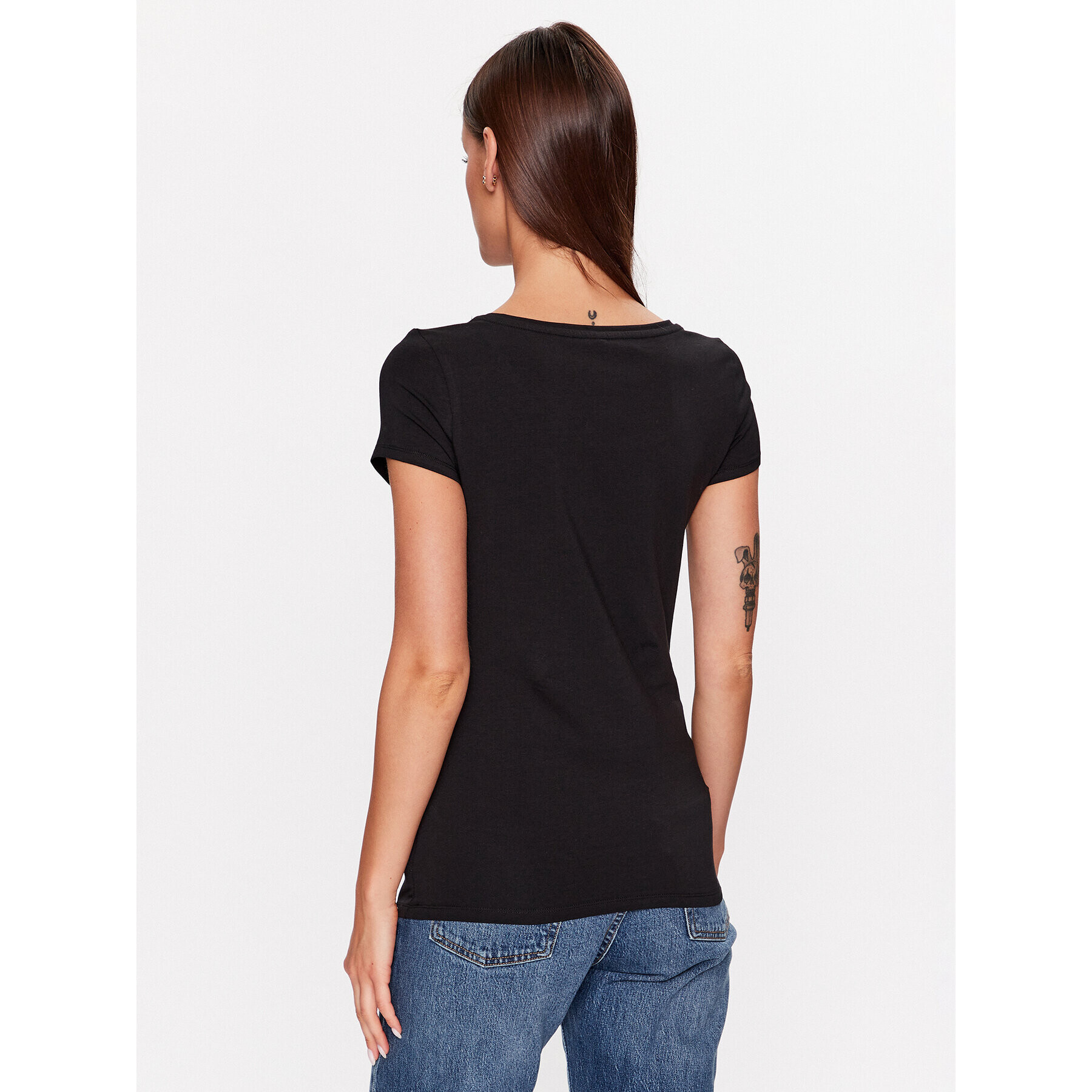 ONLY Тишърт 15316416 Черен Slim Fit - Pepit.bg