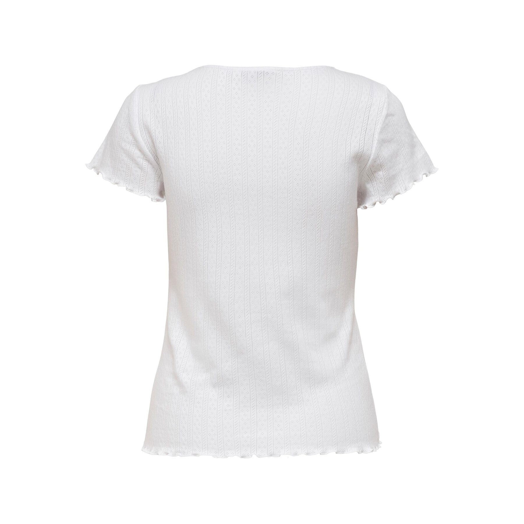 ONLY Тишърт Carlotta 15256154 Бял Tight Fit - Pepit.bg
