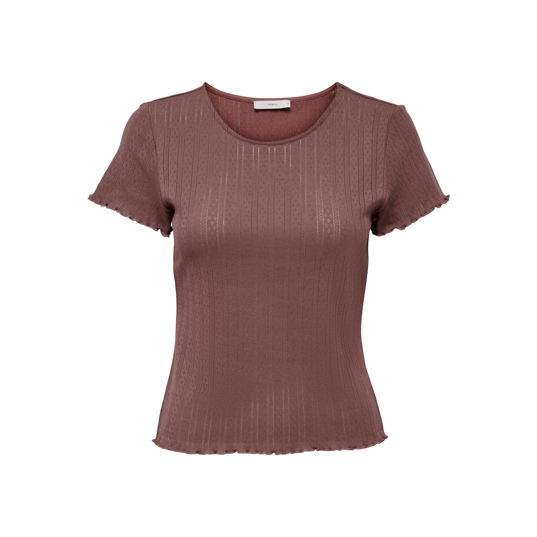 ONLY Тишърт Carlotta 15256154 Розов Tight Fit - Pepit.bg