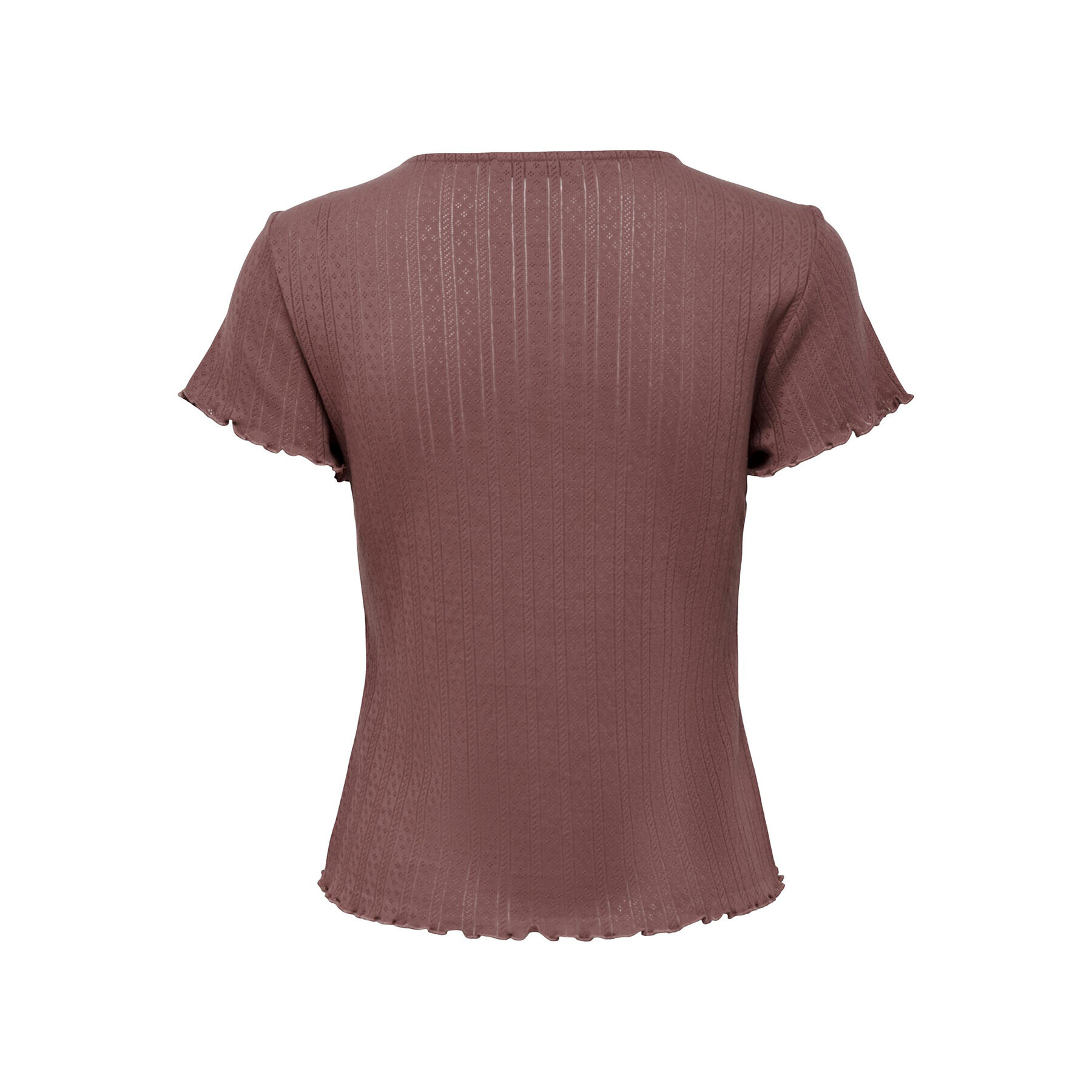 ONLY Тишърт Carlotta 15256154 Розов Tight Fit - Pepit.bg