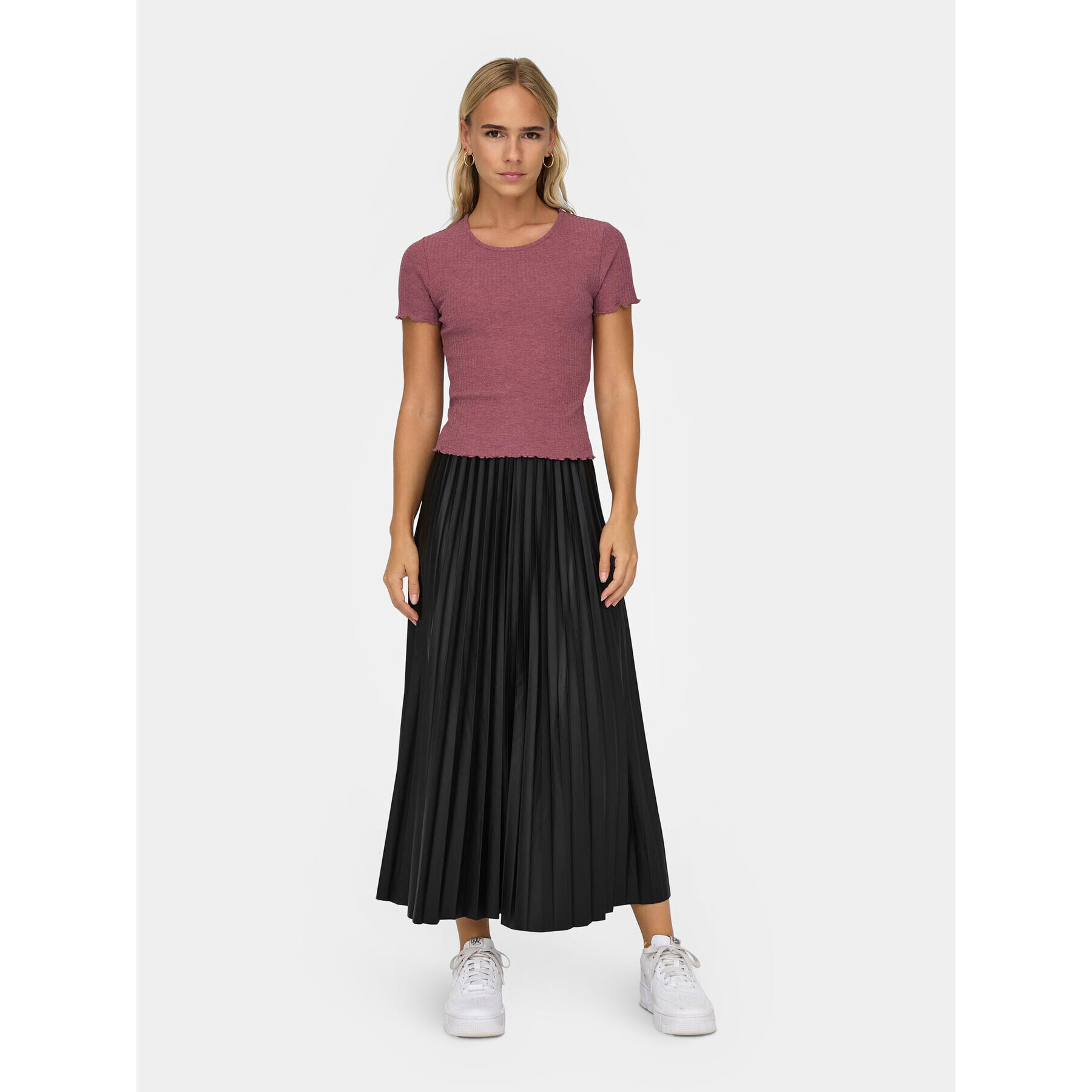 ONLY Тишърт Emma 15201206 Розов Slim Fit - Pepit.bg