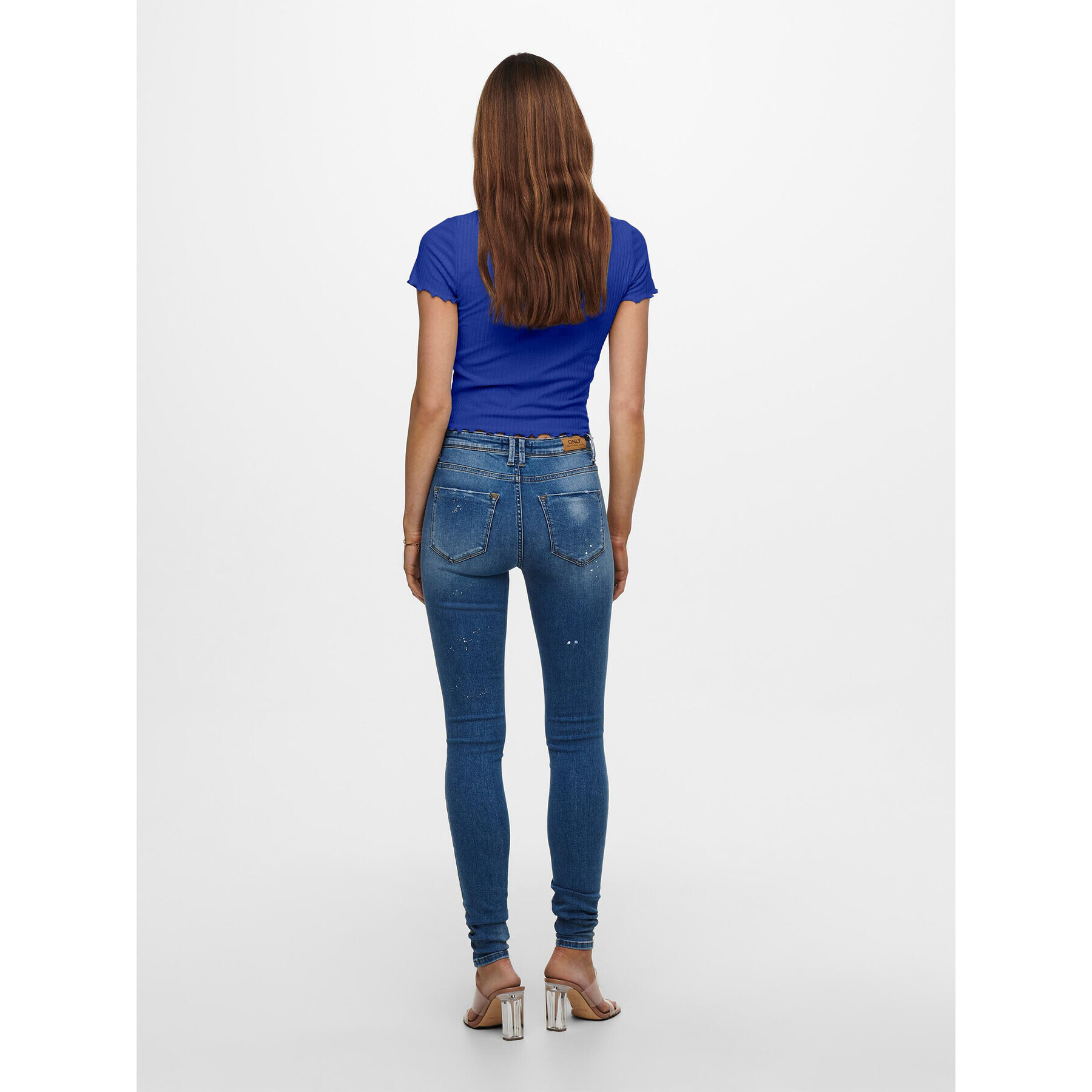 ONLY Тишърт Emma 15201206 Син Regular Fit - Pepit.bg