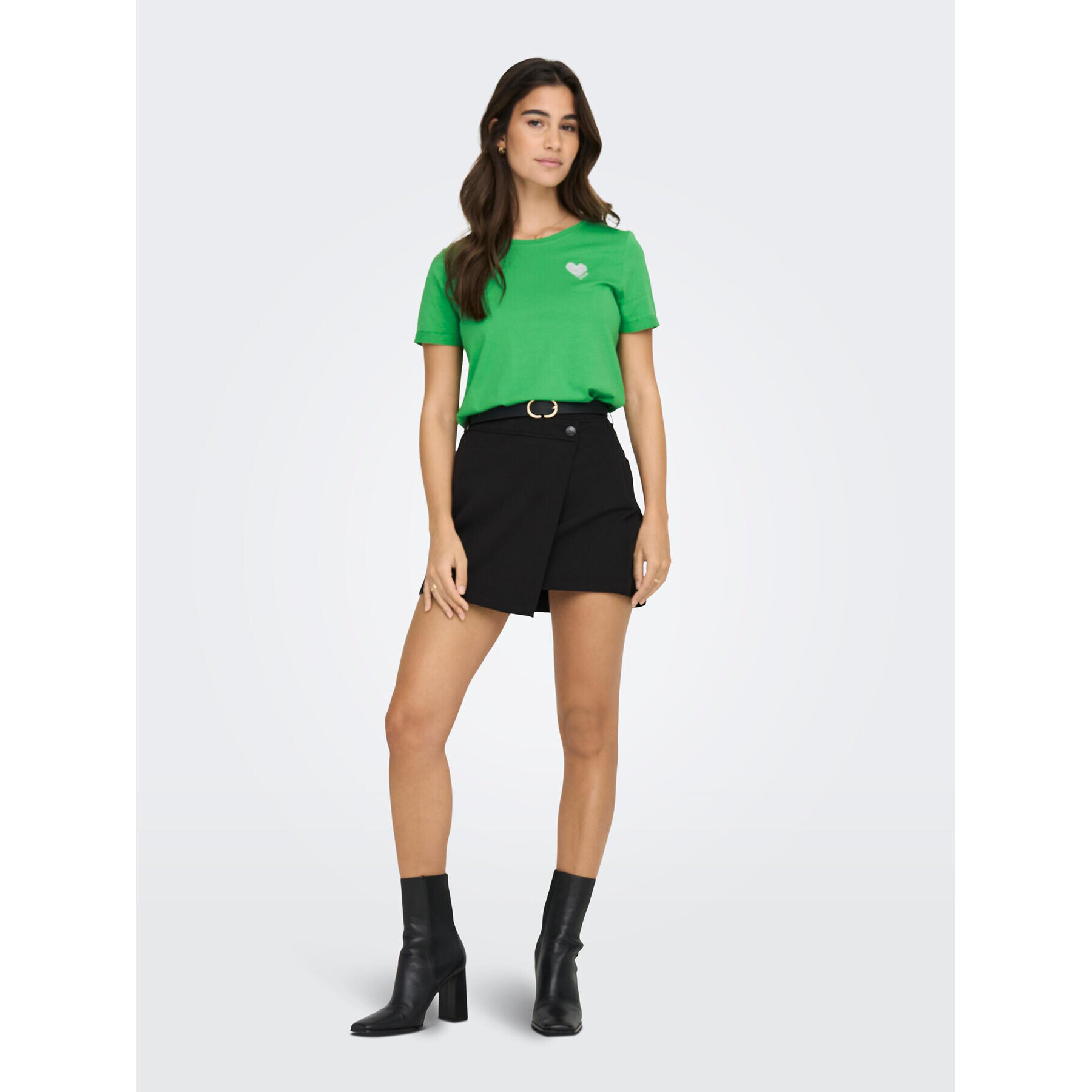 ONLY Тишърт Kita 15244714 Зелен Regular Fit - Pepit.bg