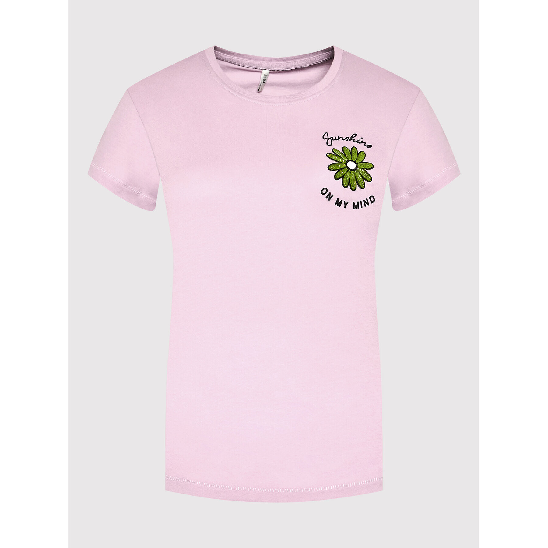 ONLY Тишърт Kita 15259095 Розов Regular Fit - Pepit.bg