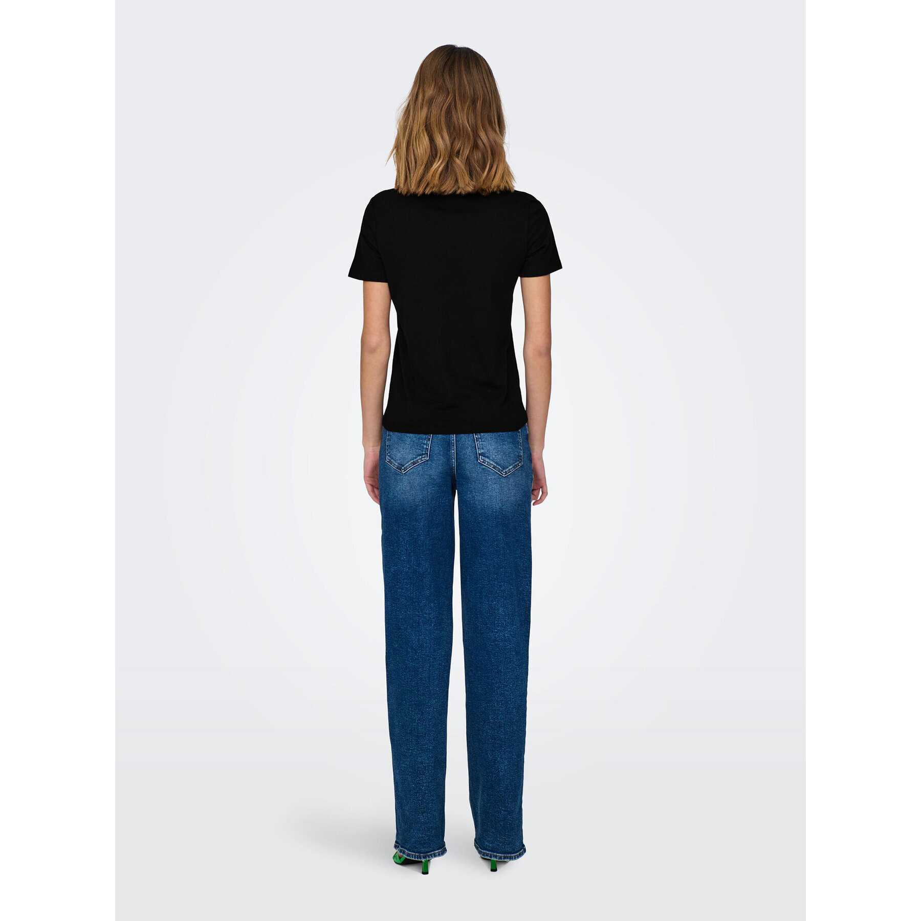 ONLY Тишърт Kita 15286647 Черен Regular Fit - Pepit.bg