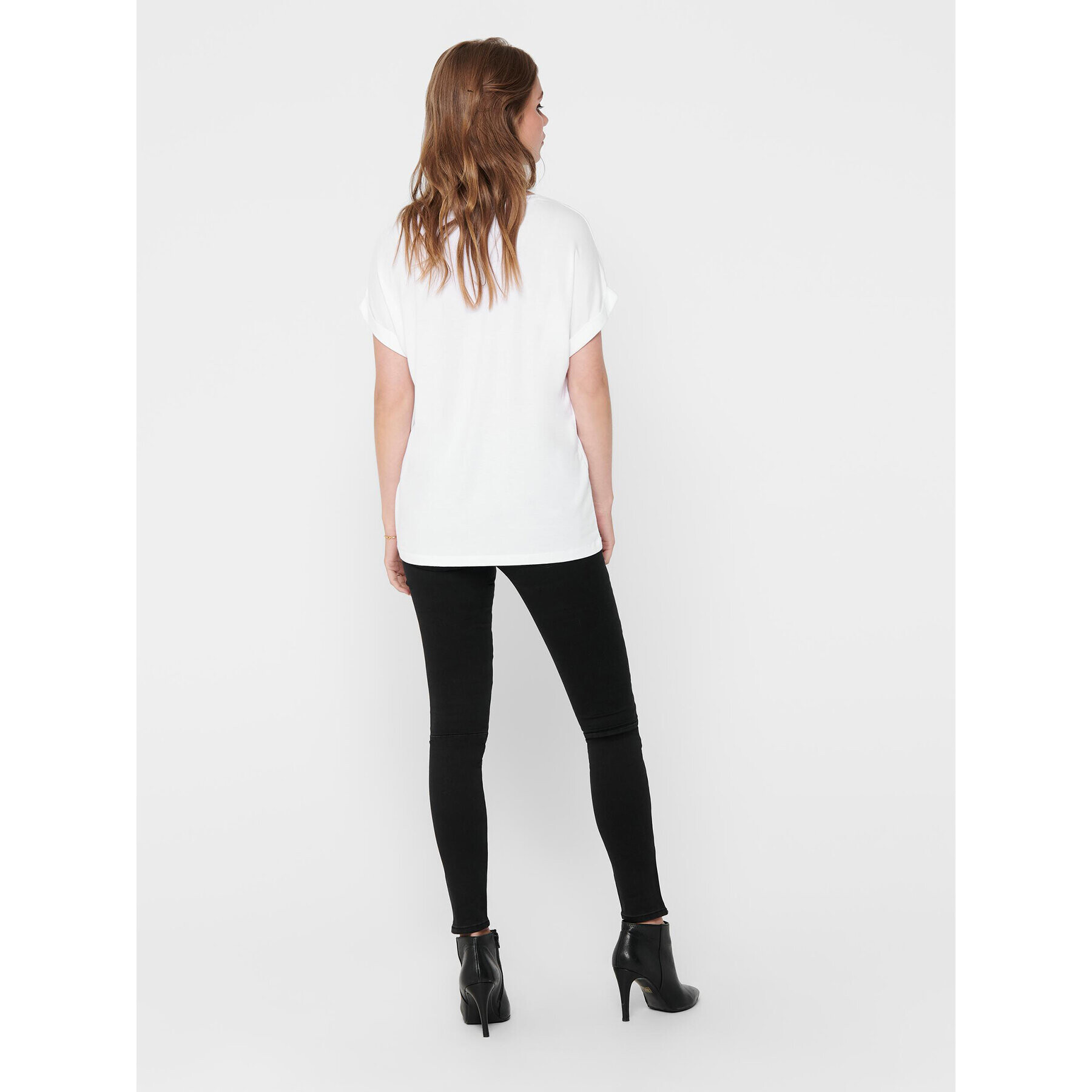 ONLY Тишърт Moster 15106662 Бял Loose Fit - Pepit.bg