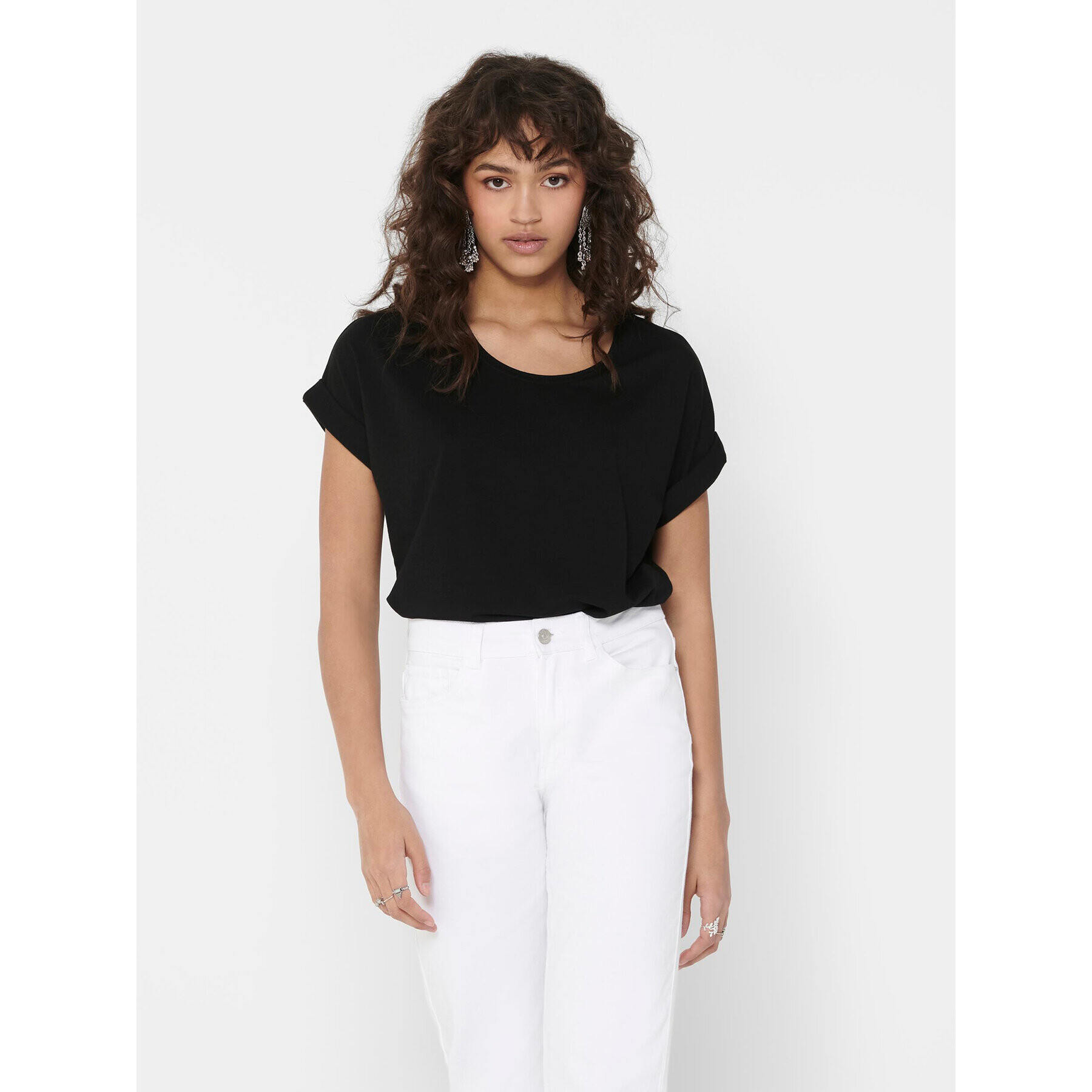 ONLY Тишърт Moster 15106662 Черен Loose Fit - Pepit.bg