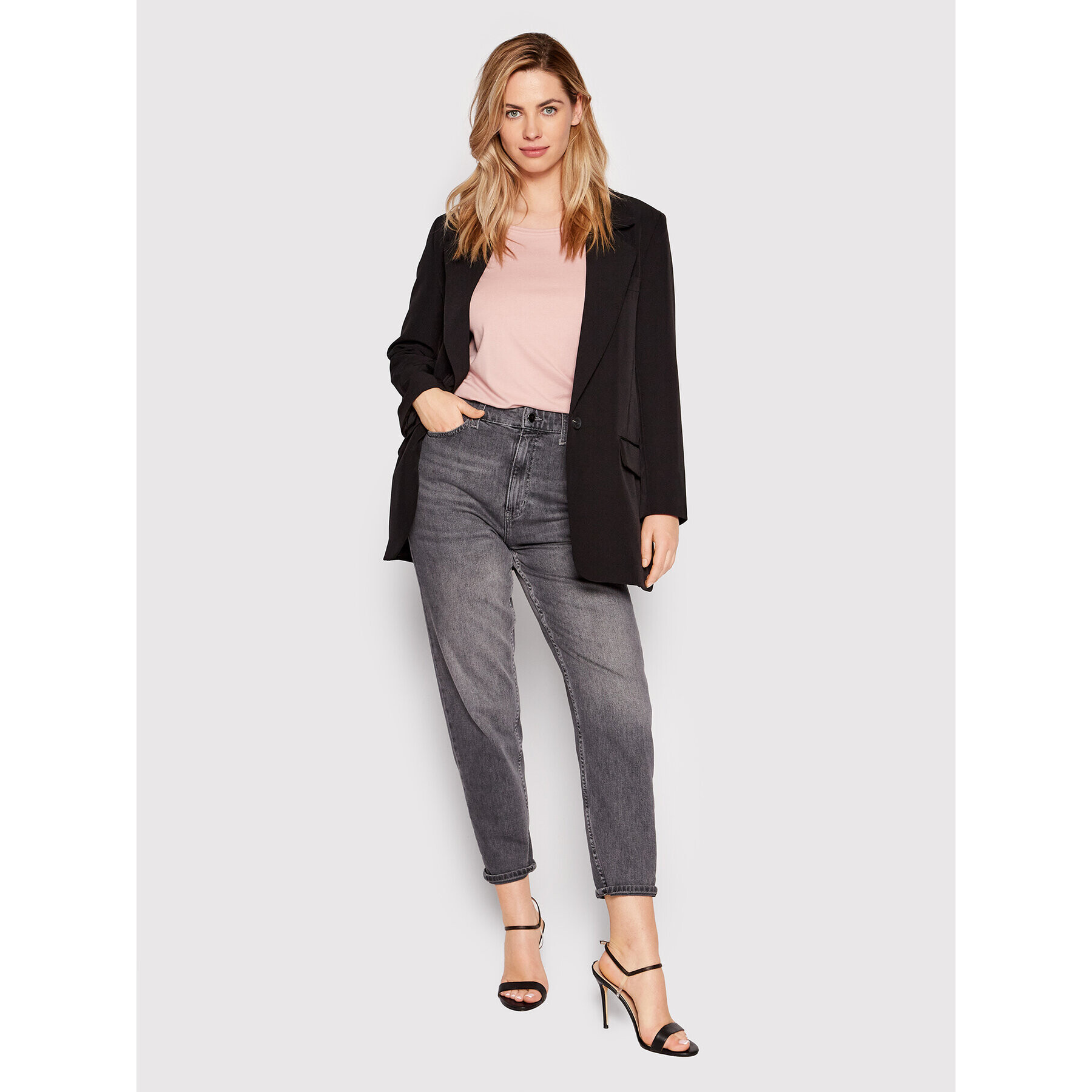ONLY Тишърт Moster 15106662 Розов Loose Fit - Pepit.bg