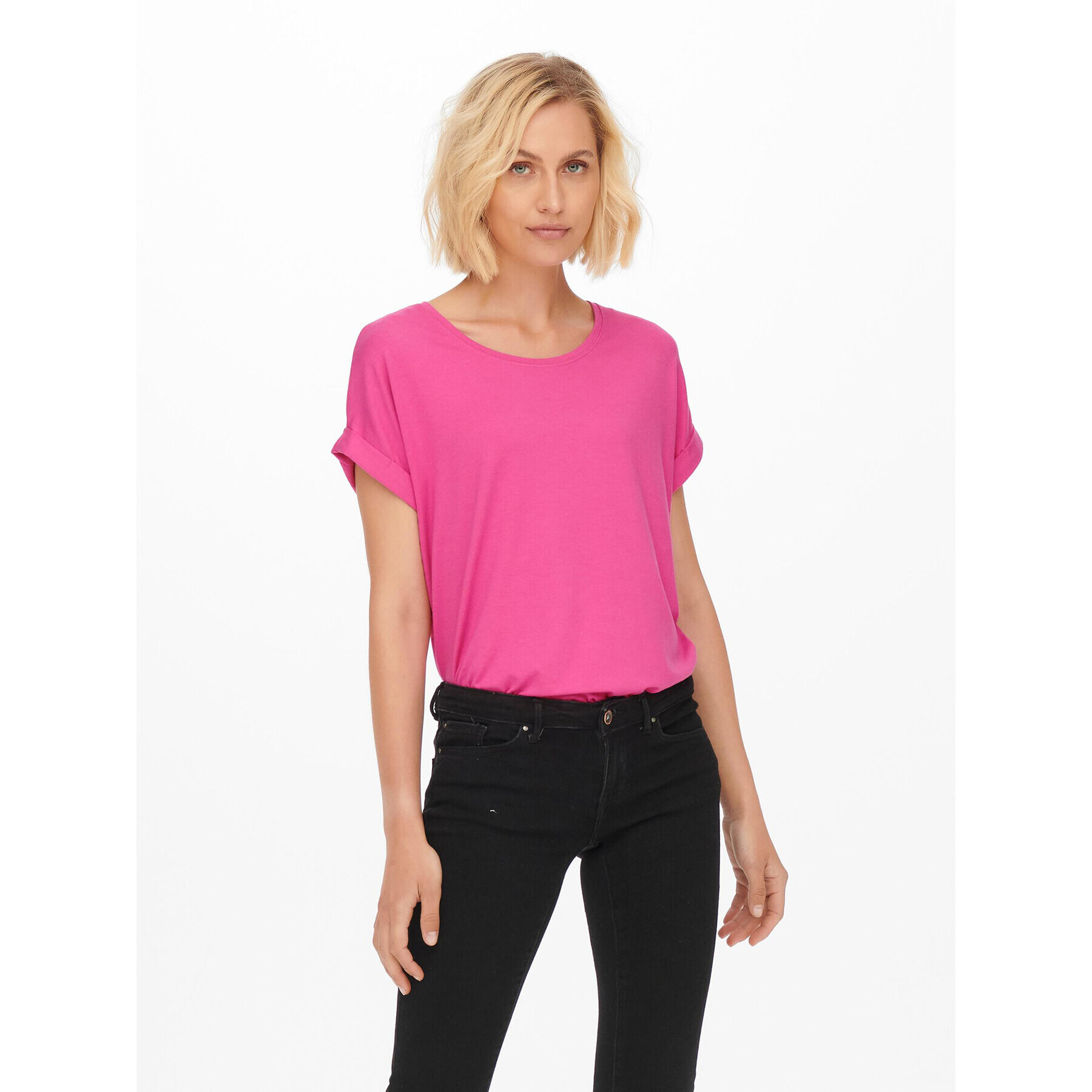 ONLY Тишърт 15106662 Розов Regular Fit - Pepit.bg