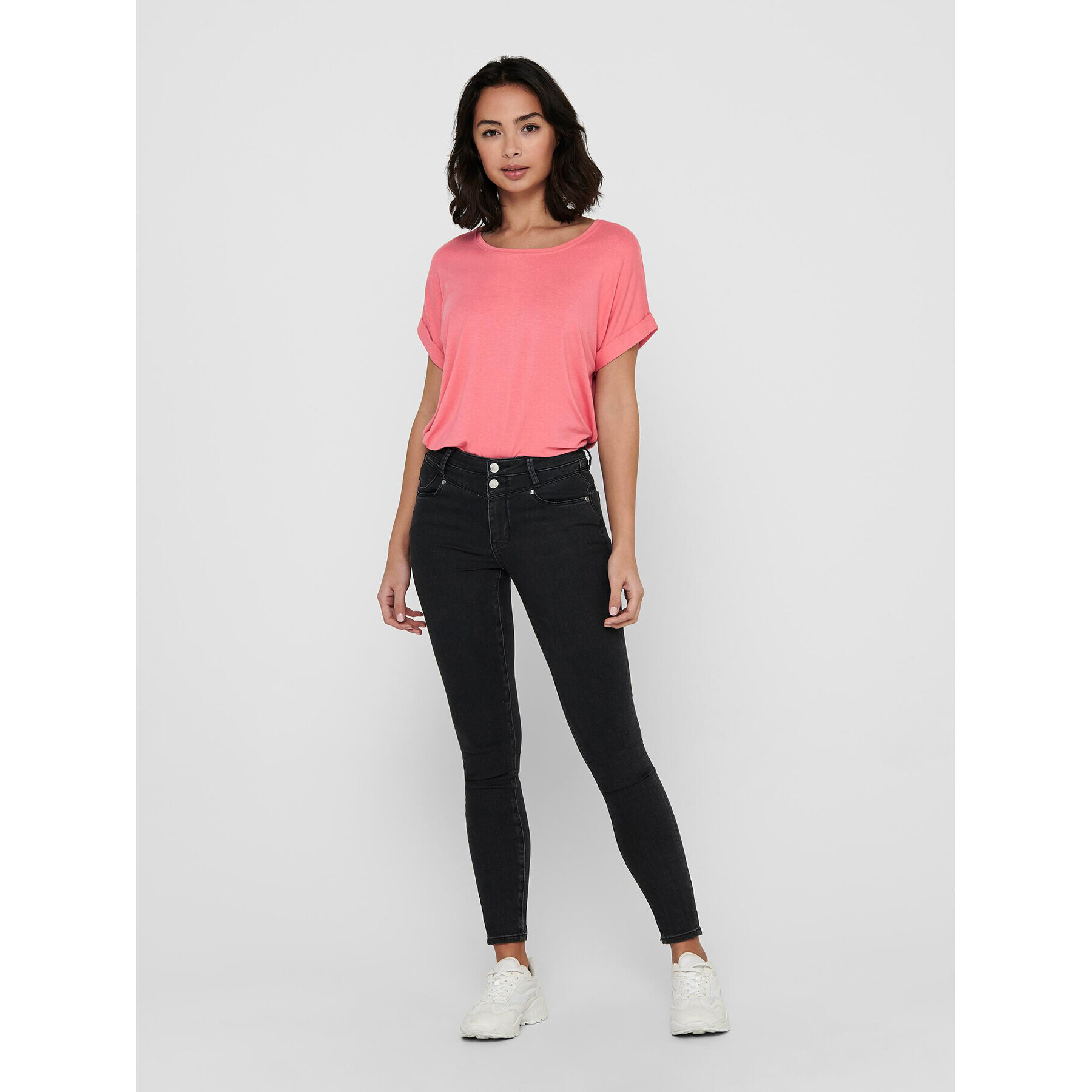 ONLY Тишърт 15106662 Розов Regular Fit - Pepit.bg