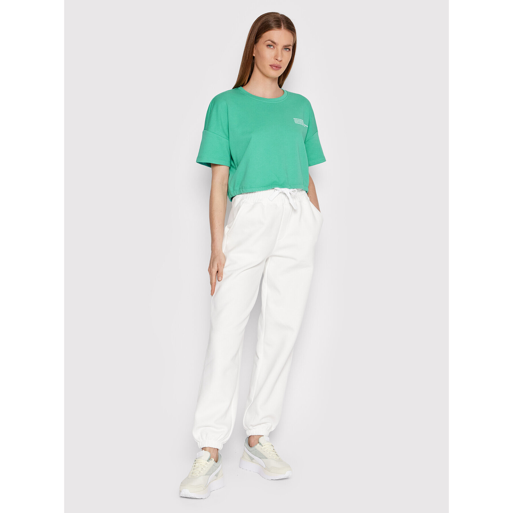 ONLY Тишърт Nissi 15257715 Зелен Relaxed Fit - Pepit.bg