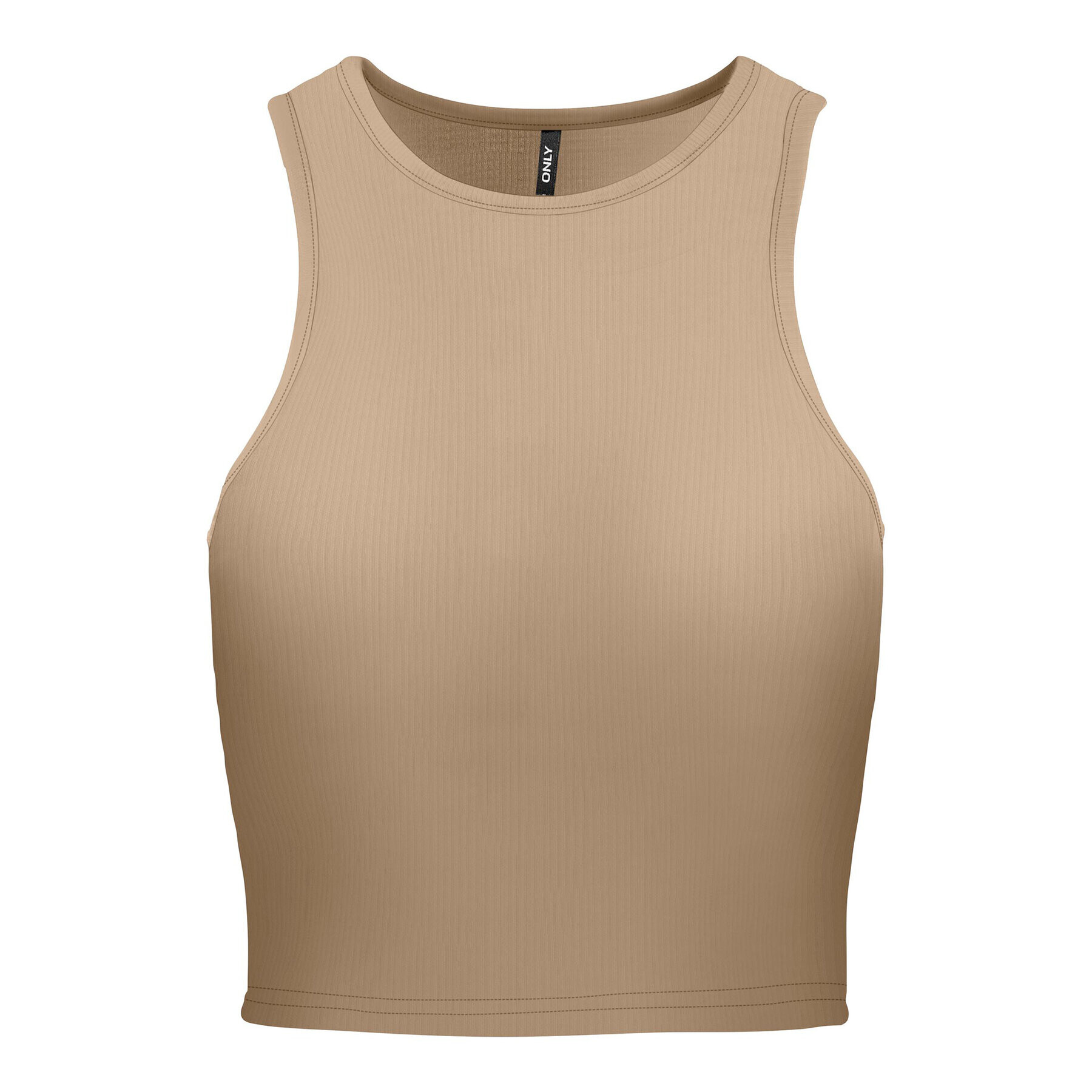 ONLY топ 15289846 Кафяв Cropped Fit - Pepit.bg