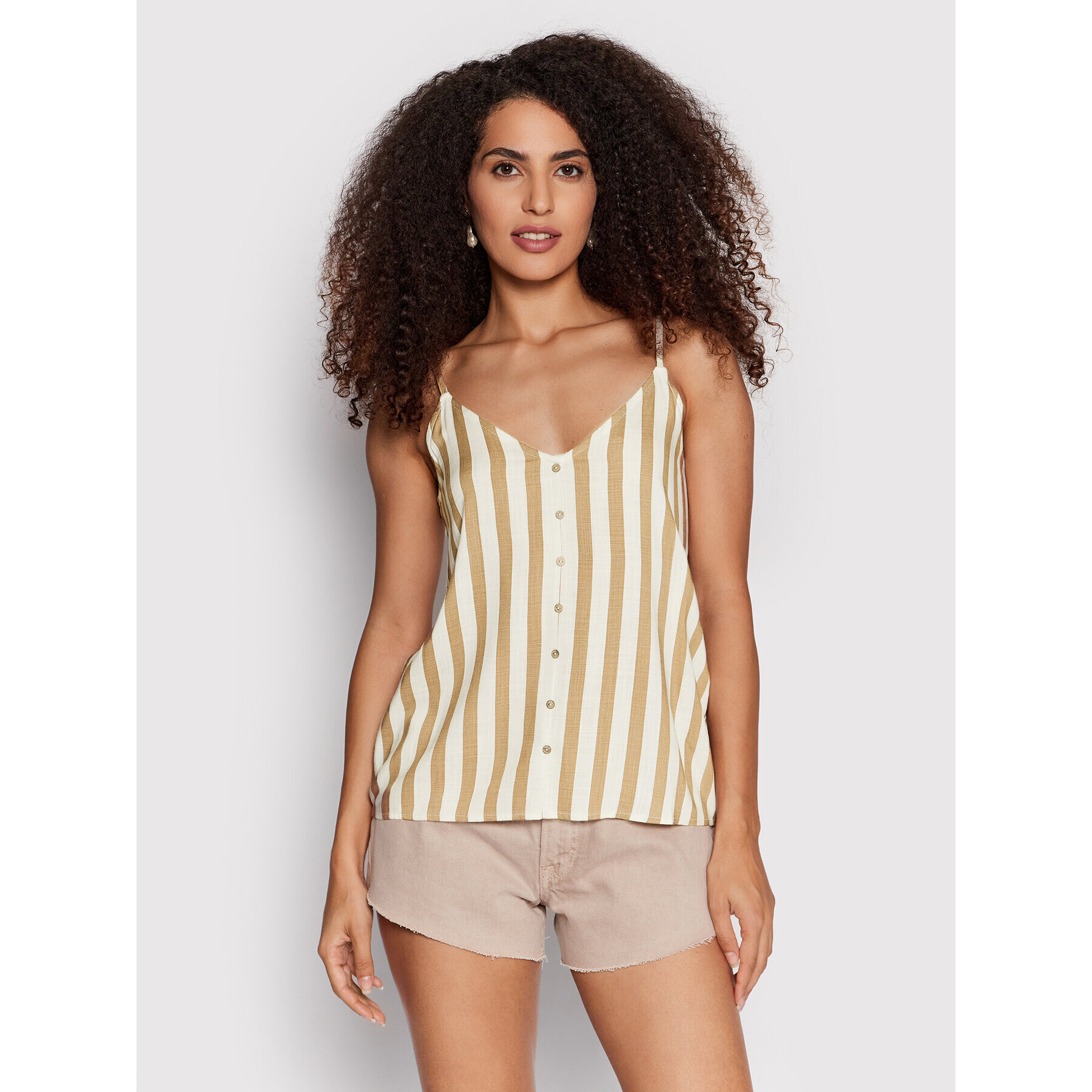 ONLY топ Astrid 15204820 Кафяв Loose Fit - Pepit.bg