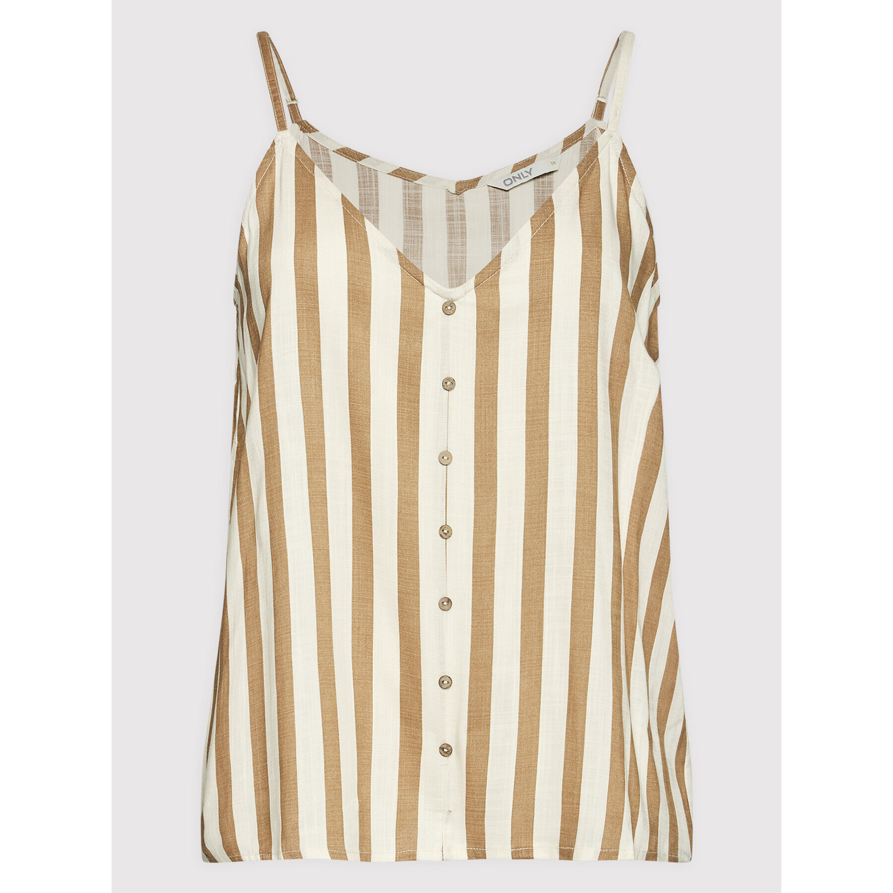 ONLY топ Astrid 15204820 Кафяв Loose Fit - Pepit.bg