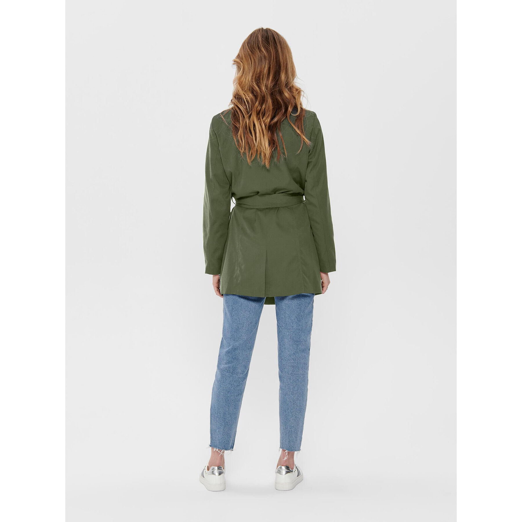 ONLY Тренч 15191821 Зелен Regular Fit - Pepit.bg