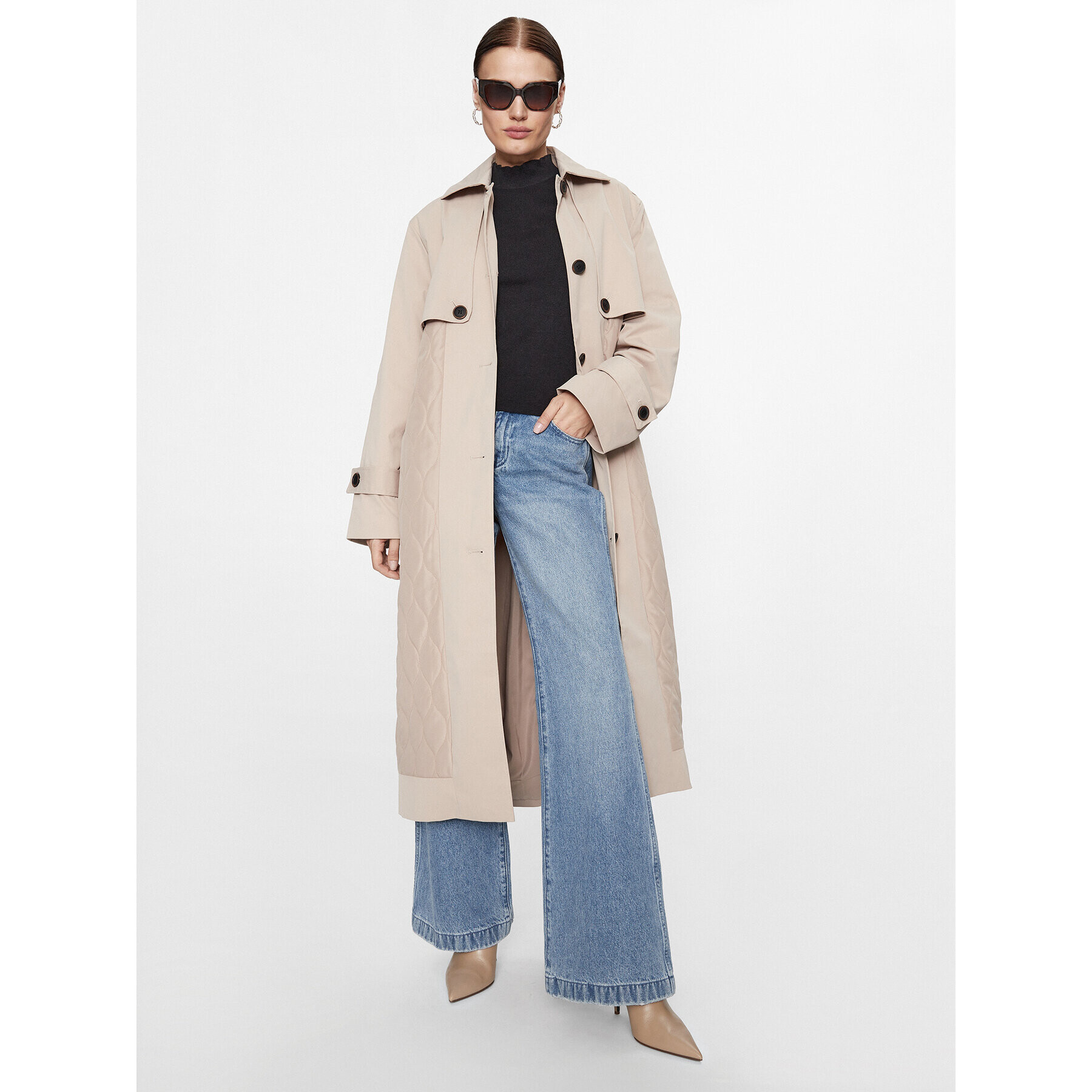 ONLY Тренч 15293269 Бежов Regular Fit - Pepit.bg