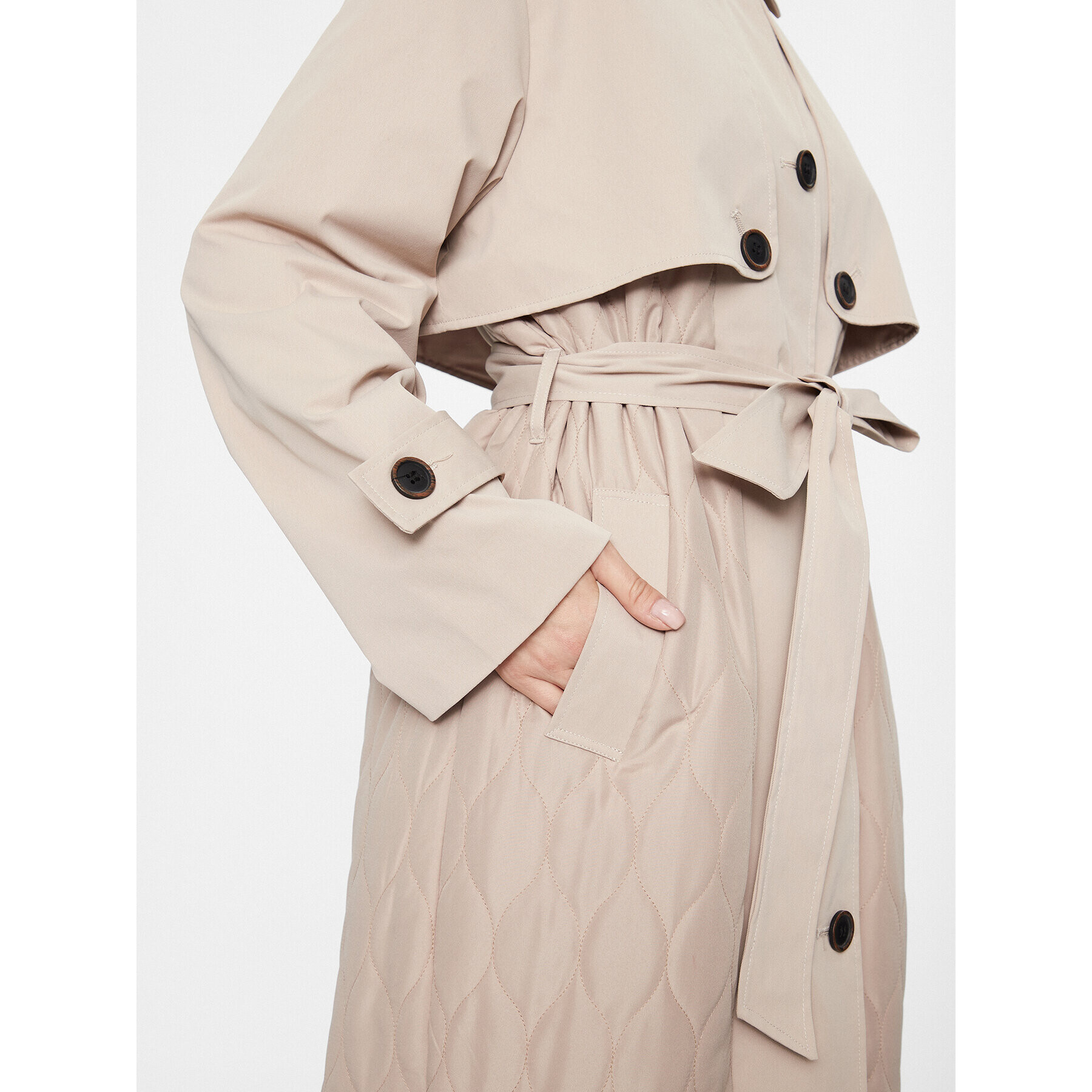 ONLY Тренч 15293269 Бежов Regular Fit - Pepit.bg