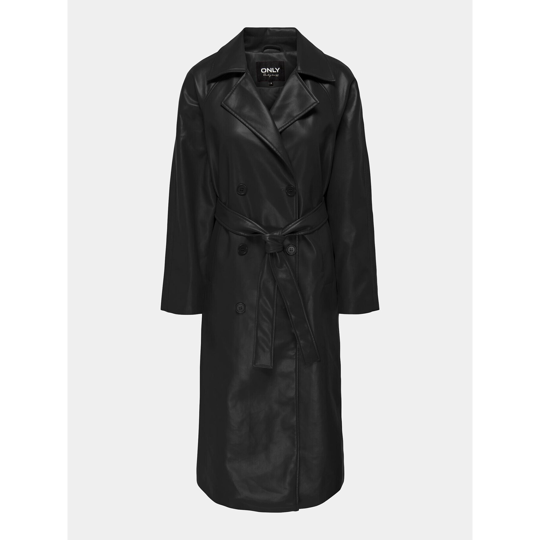 ONLY Тренч 15294002 Черен Regular Fit - Pepit.bg