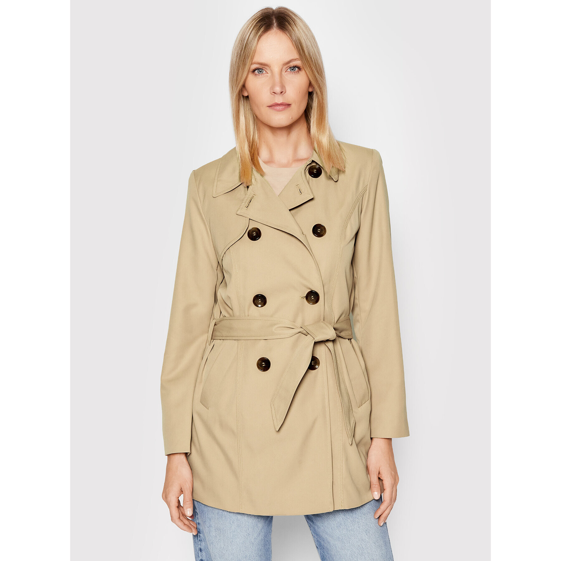 ONLY Тренч Valerie 15191821 Бежов Regular Fit - Pepit.bg