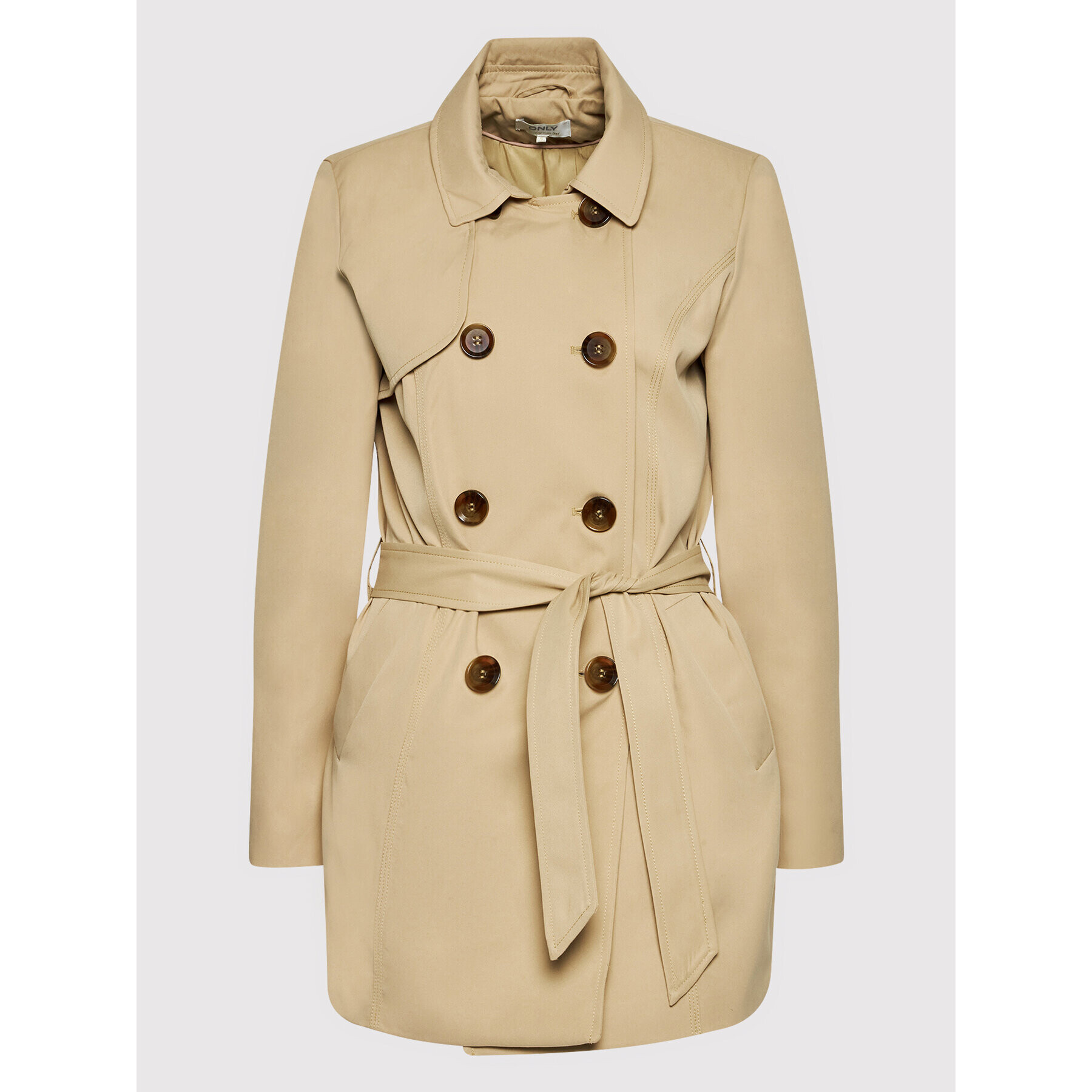 ONLY Тренч Valerie 15191821 Бежов Regular Fit - Pepit.bg