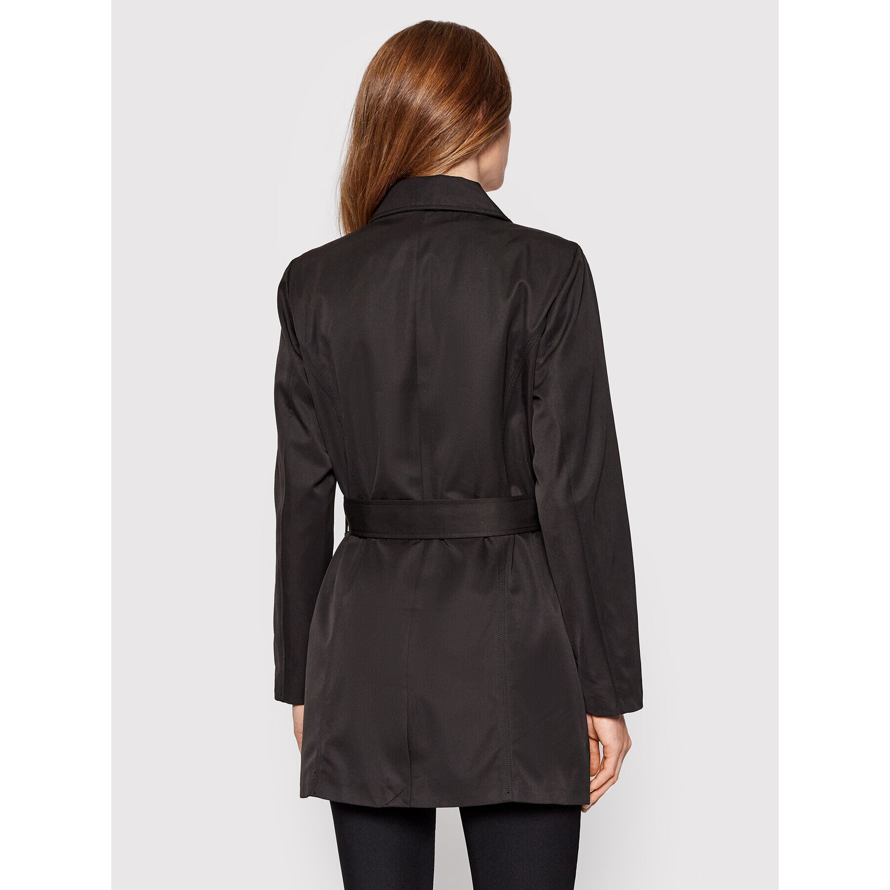 ONLY Тренч Valerie 15191821 Черен Regular Fit - Pepit.bg