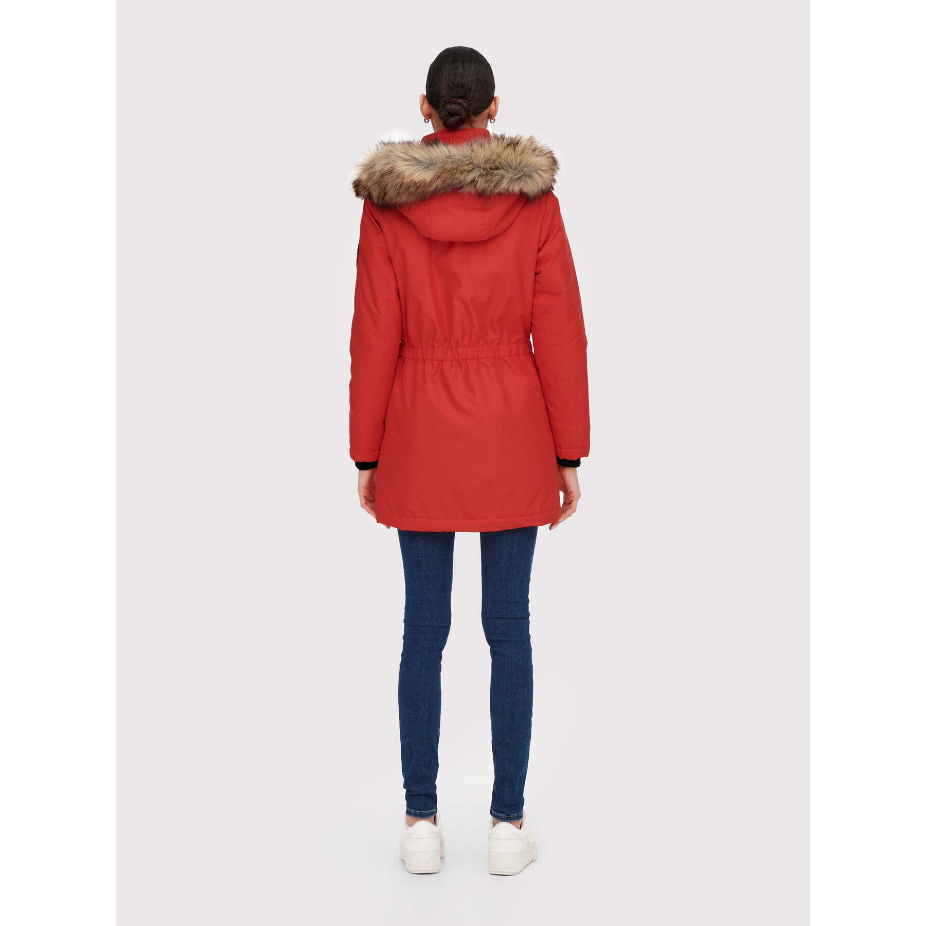 ONLY Зимно яке Iris 15213755 Червен Regular Fit - Pepit.bg