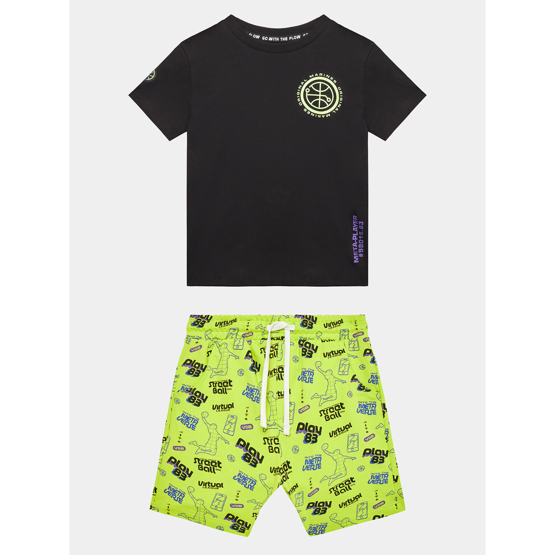 Original Marines Детски комплект DDP2184B Черен Regular Fit - Pepit.bg