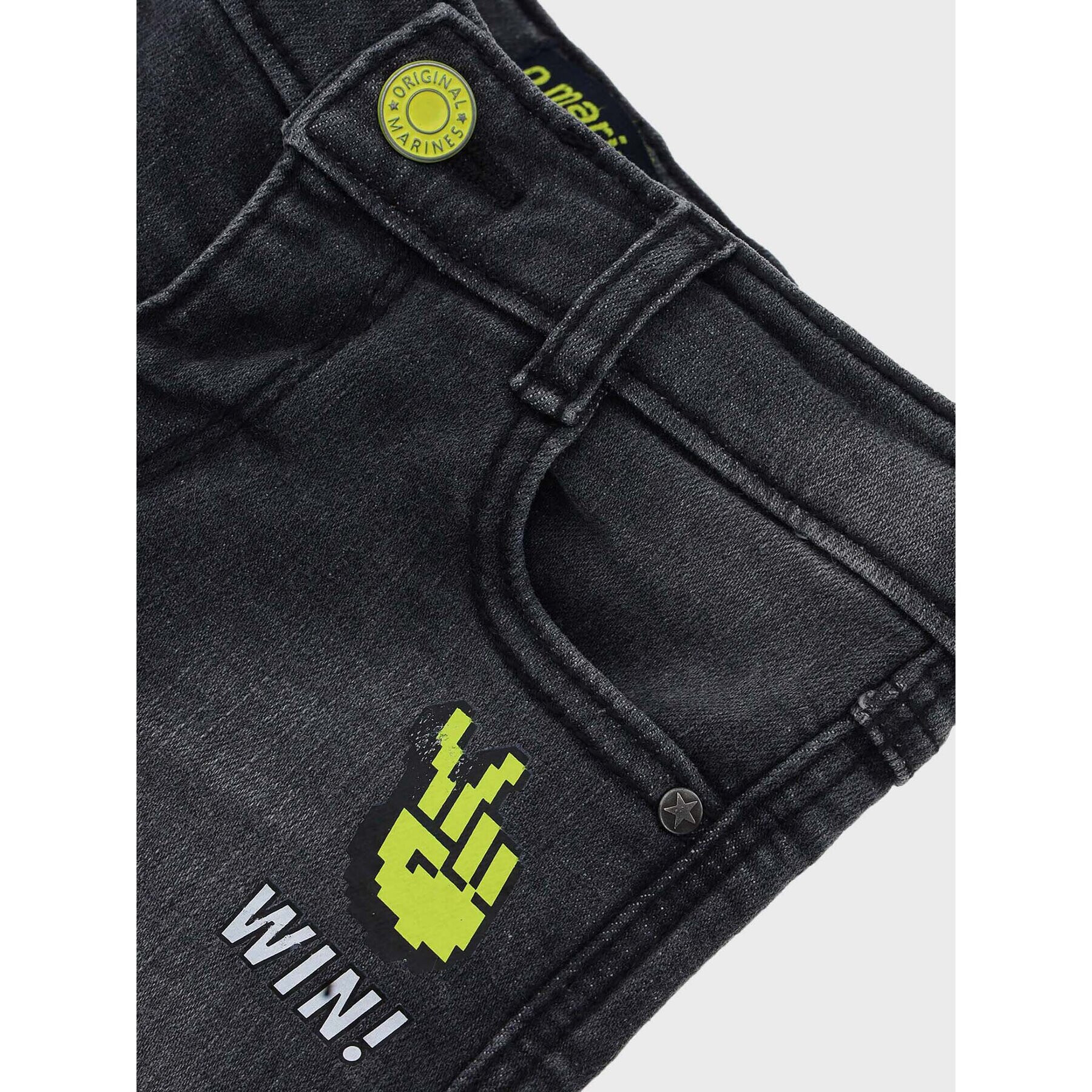 Original Marines Дънки DCA0768NM Сив Slim Fit - Pepit.bg