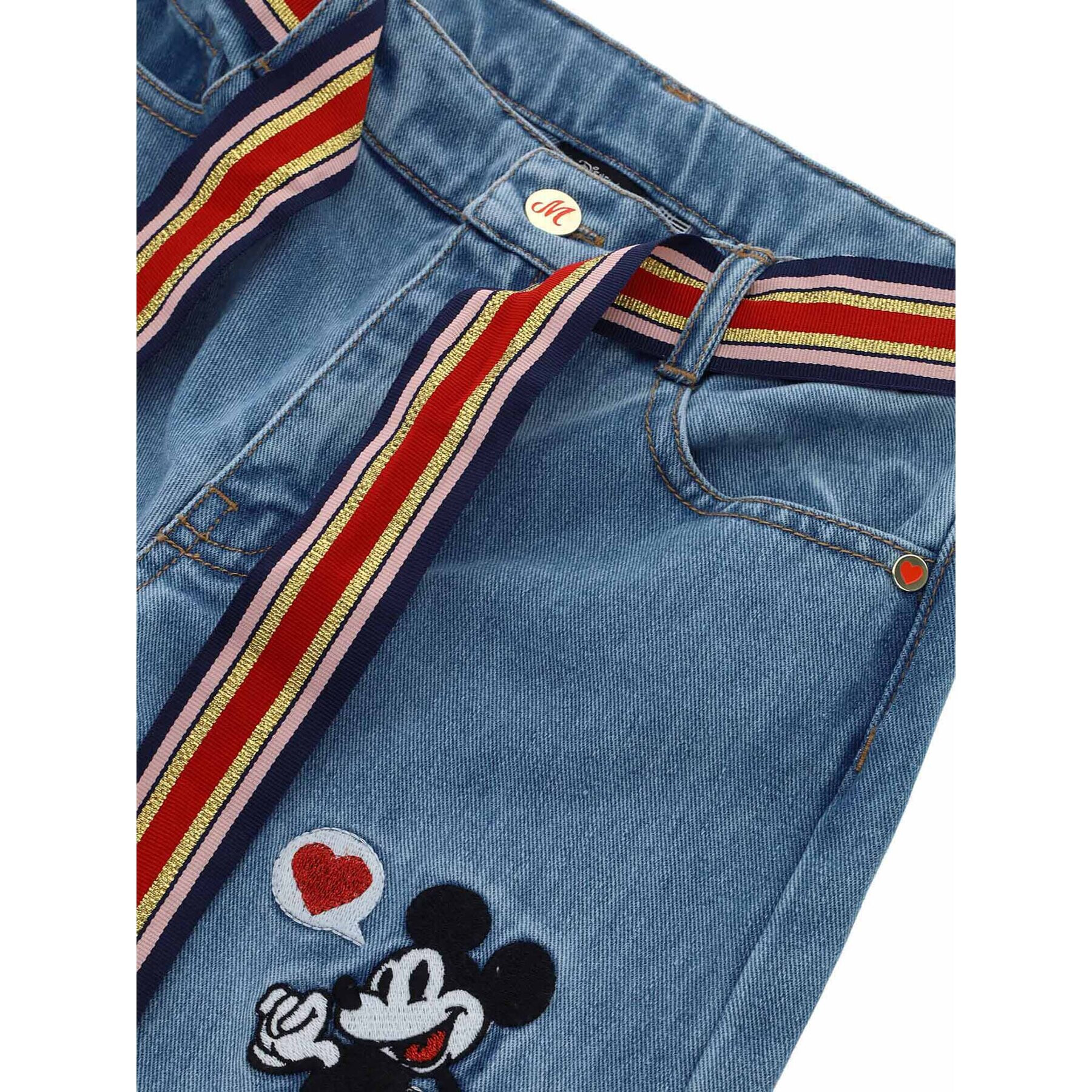 Original Marines Дънки MICKEY MOUSE DCAV3585F Син Relaxed Fit - Pepit.bg