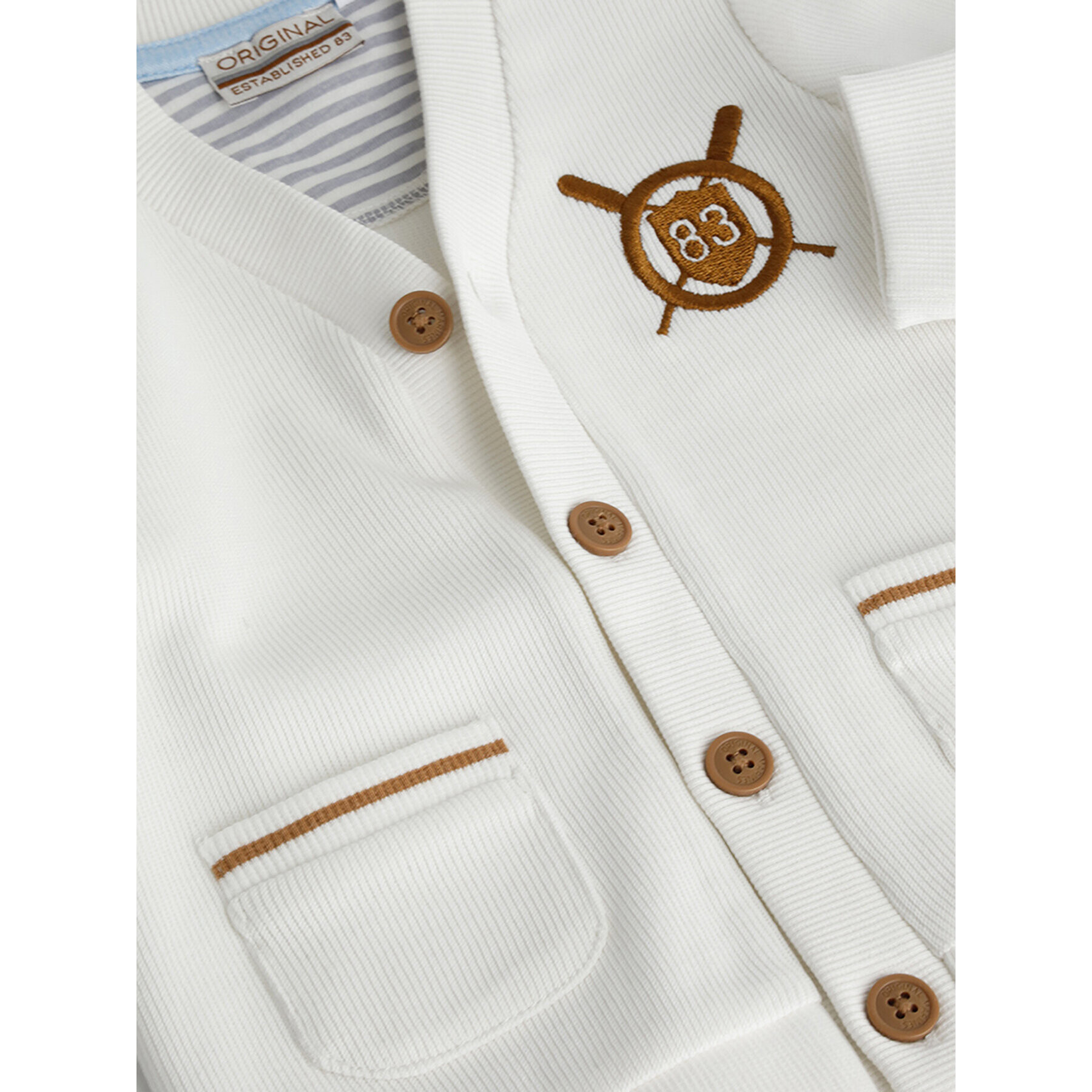Original Marines Кардиган DDP0290NM Екрю Regular Fit - Pepit.bg