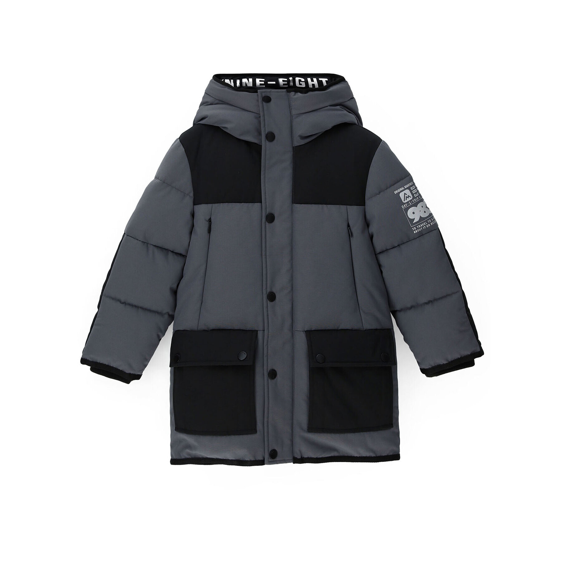 Original Marines Пухено яке DCA2518B Сив Regular Fit - Pepit.bg