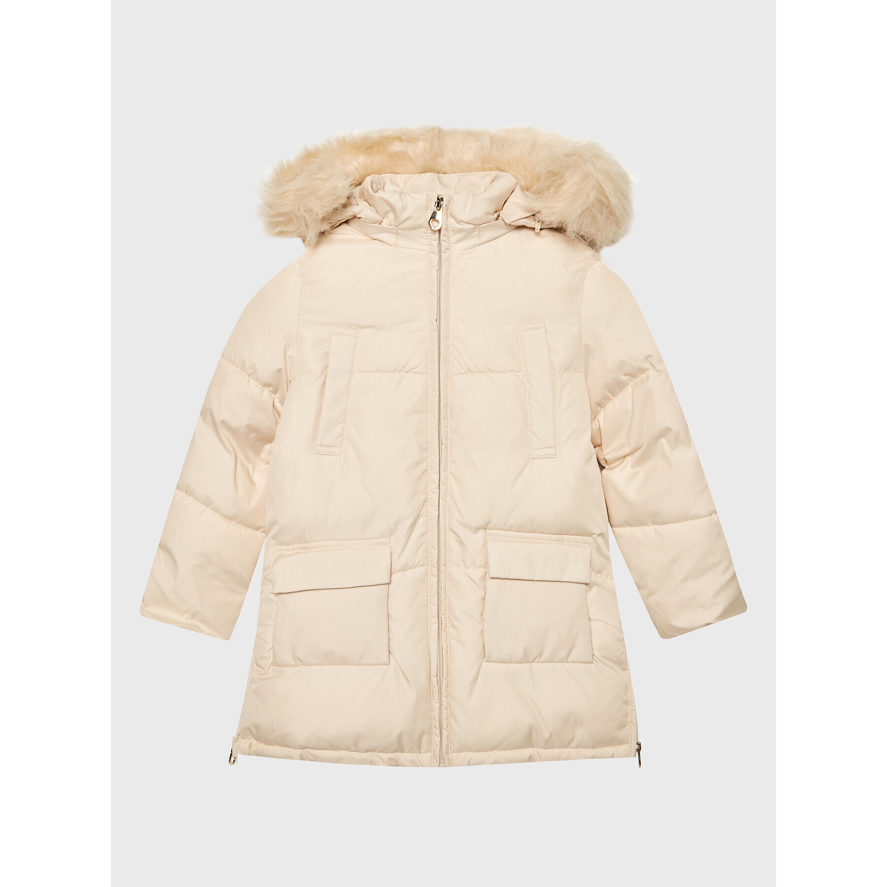 Original Marines Пухено яке DCA3607F Бежов Regular Fit - Pepit.bg