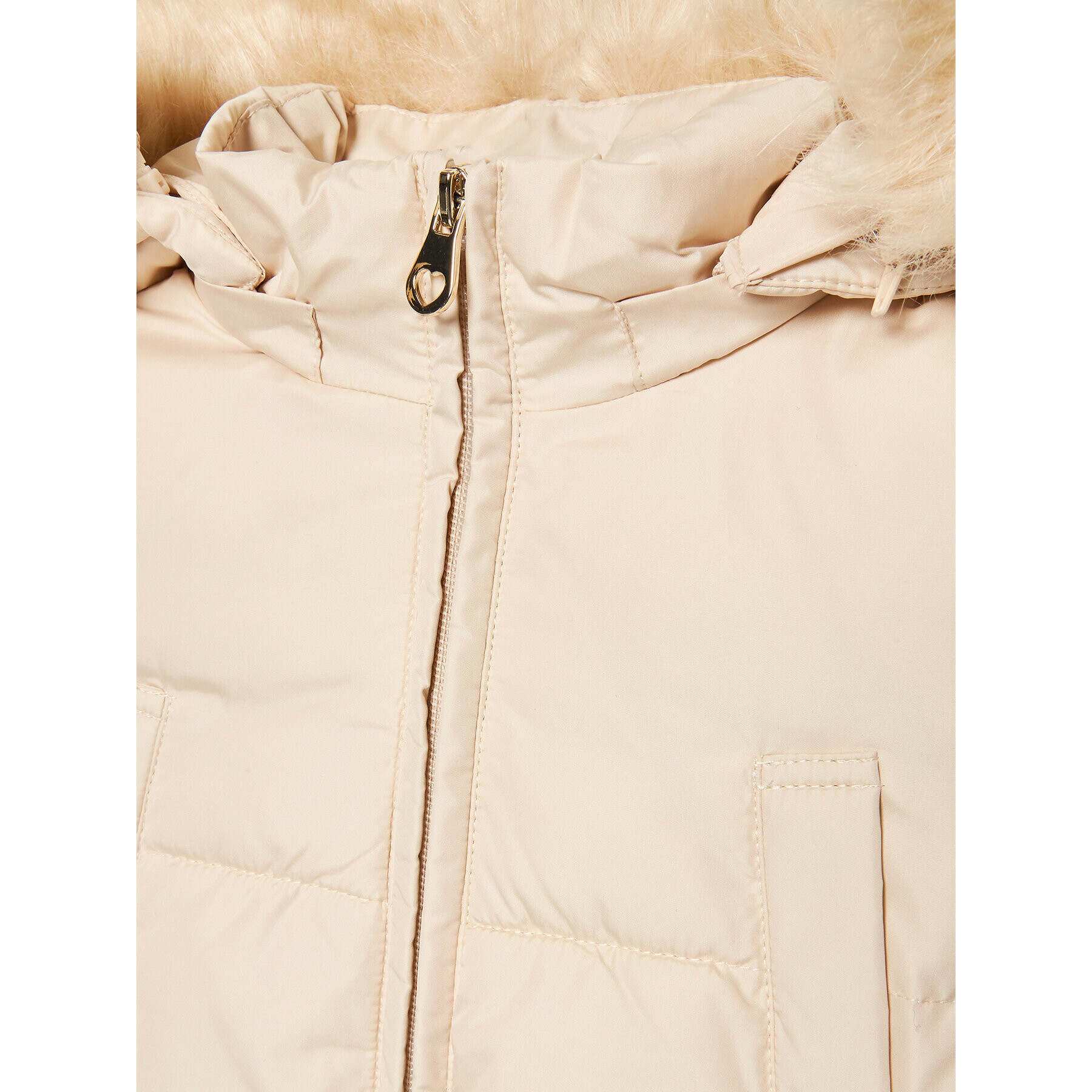 Original Marines Пухено яке DCA3607F Бежов Regular Fit - Pepit.bg
