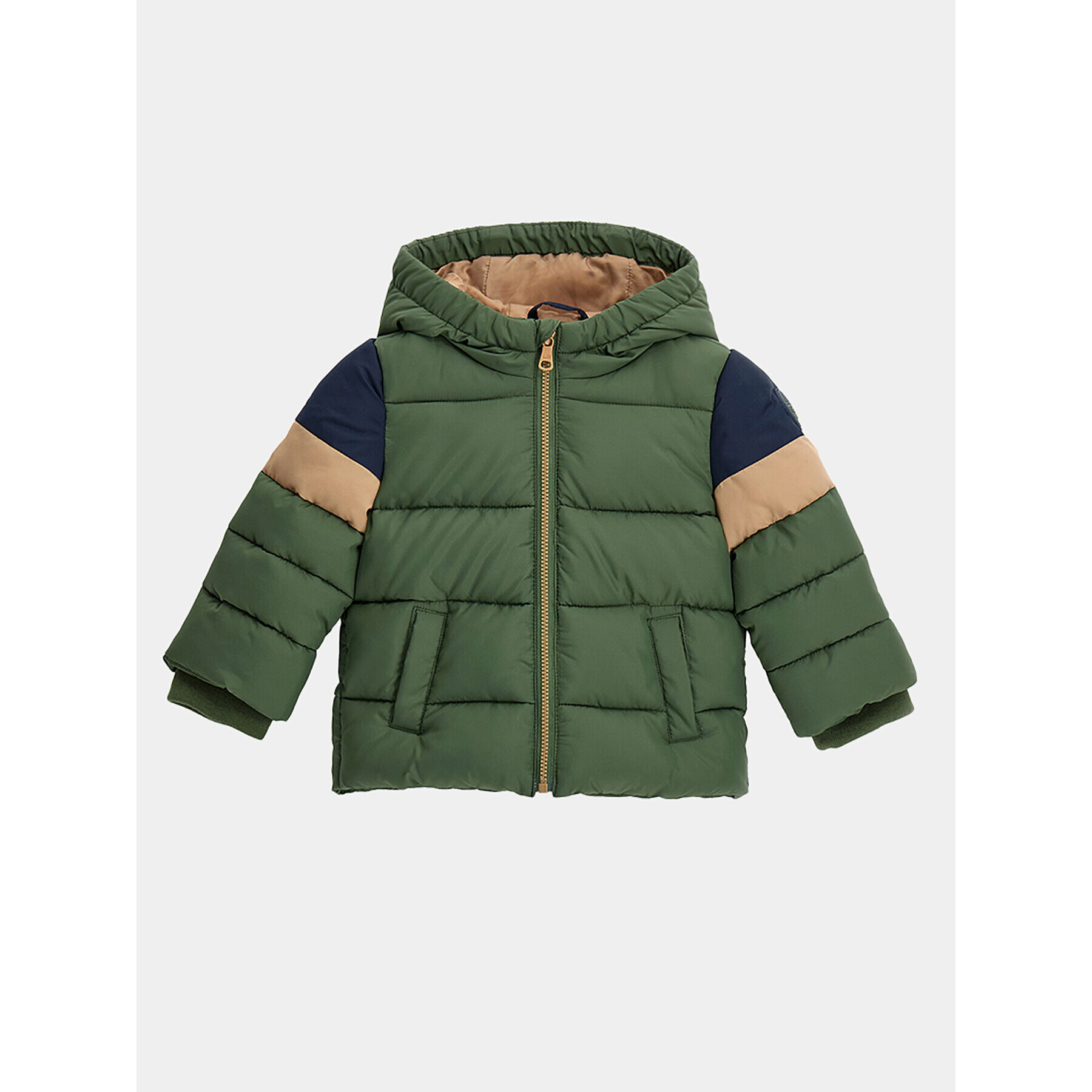 Original Marines Пухено яке DDA0711NM Зелен Regular Fit - Pepit.bg