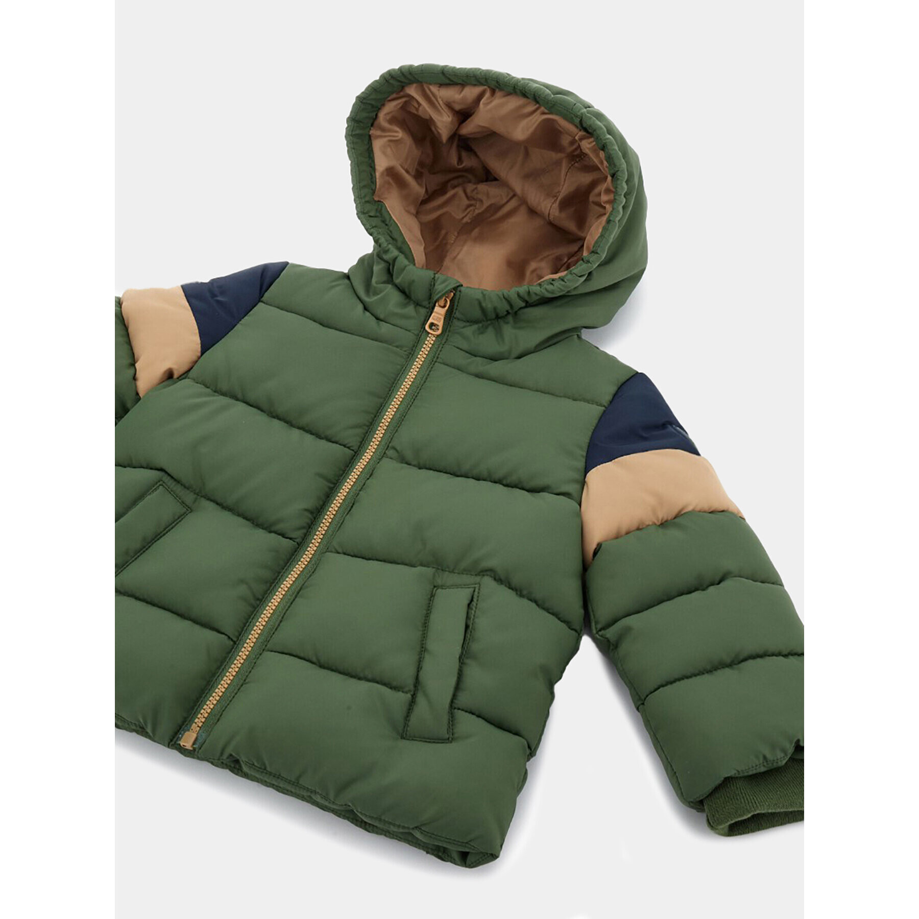 Original Marines Пухено яке DDA0711NM Зелен Regular Fit - Pepit.bg