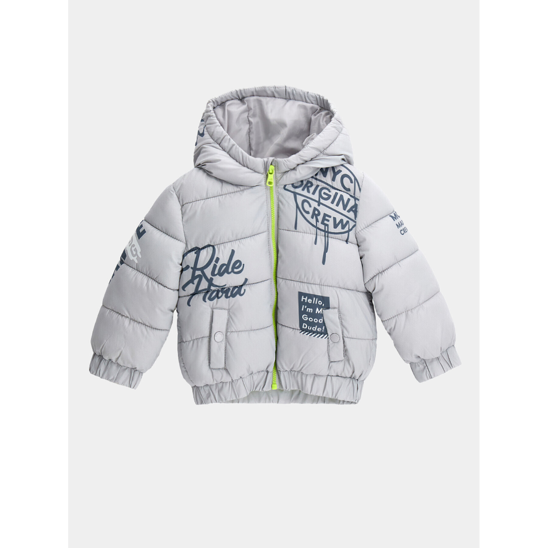 Original Marines Пухено яке DDA0715NM Сив Regular Fit - Pepit.bg