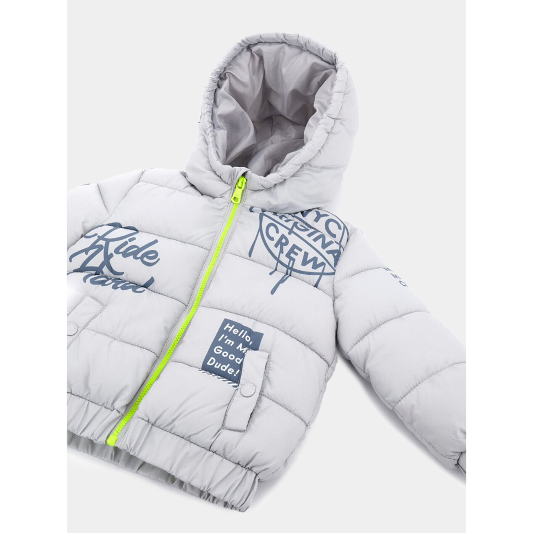 Original Marines Пухено яке DDA0715NM Сив Regular Fit - Pepit.bg