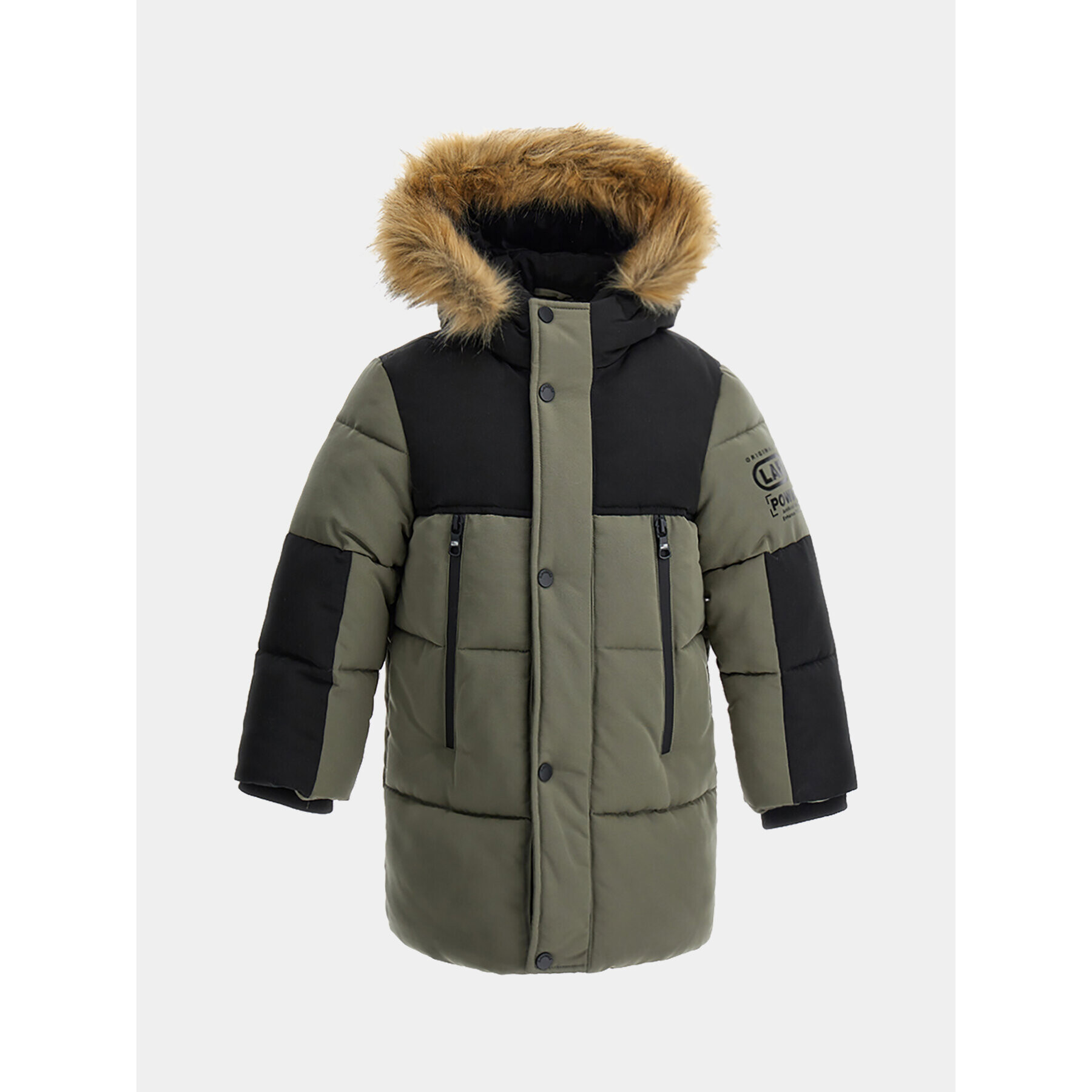 Original Marines Пухено яке DDA2907B Зелен Regular Fit - Pepit.bg
