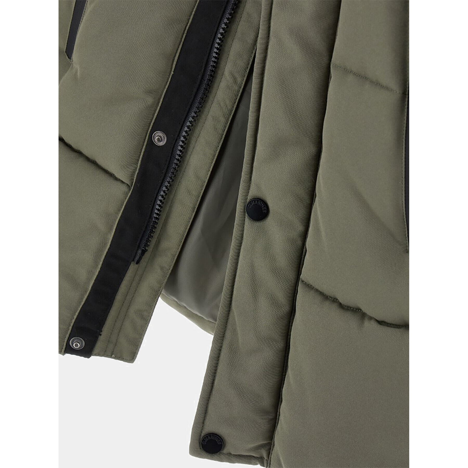 Original Marines Пухено яке DDA2907B Зелен Regular Fit - Pepit.bg