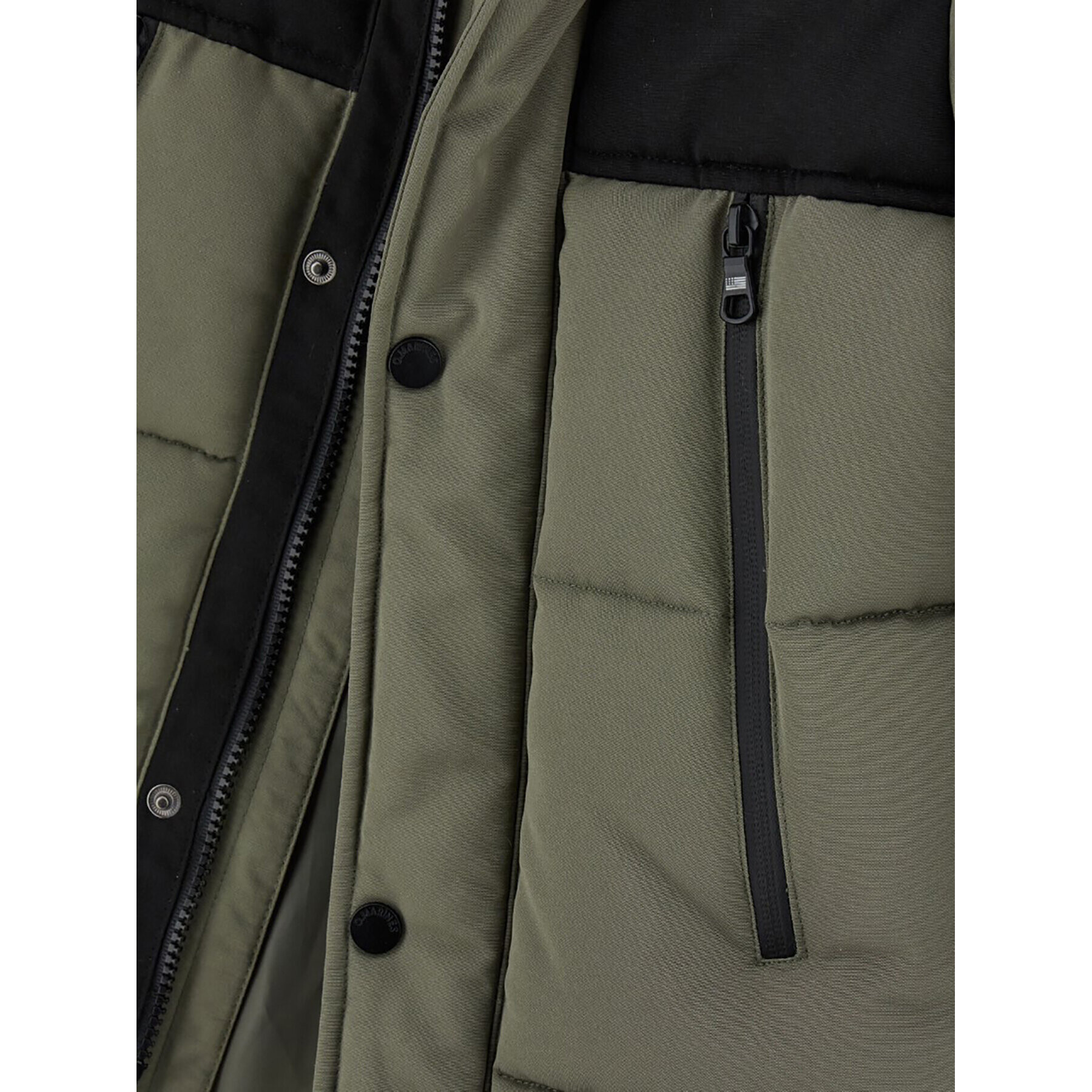 Original Marines Пухено яке DDA2907B Зелен Regular Fit - Pepit.bg