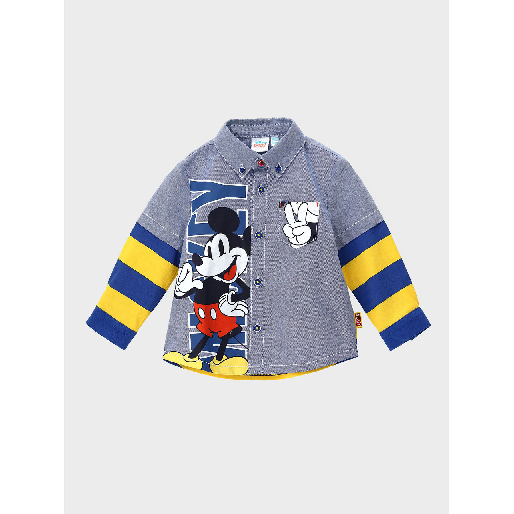 Original Marines Риза MICKEY MOUSE DCAV0611NM Син Regular Fit - Pepit.bg