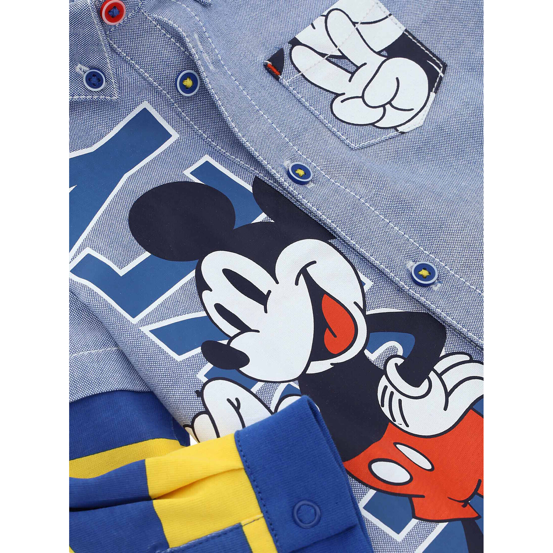 Original Marines Риза MICKEY MOUSE DCAV0611NM Син Regular Fit - Pepit.bg