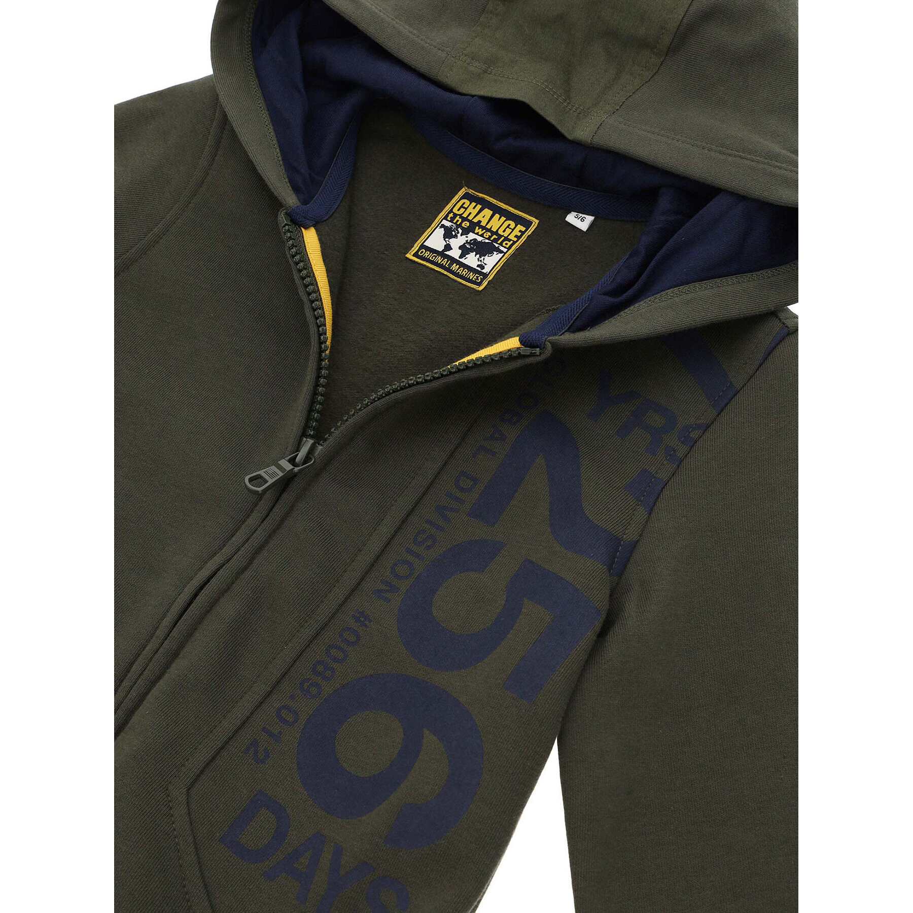 Original Marines Суитшърт DCA2673B Зелен Regular Fit - Pepit.bg