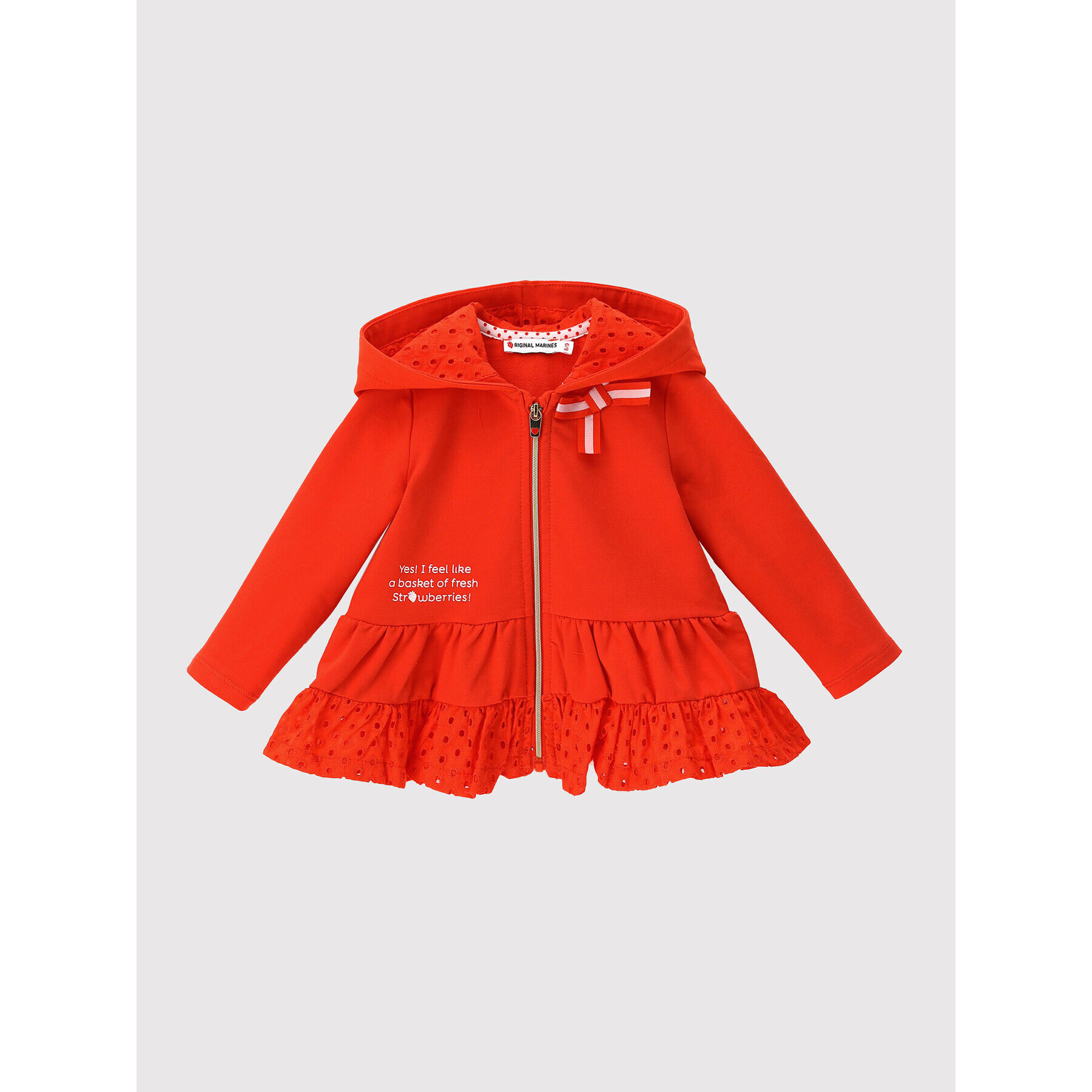 Original Marines Суитшърт DCP1012NF Червен Regular Fit - Pepit.bg