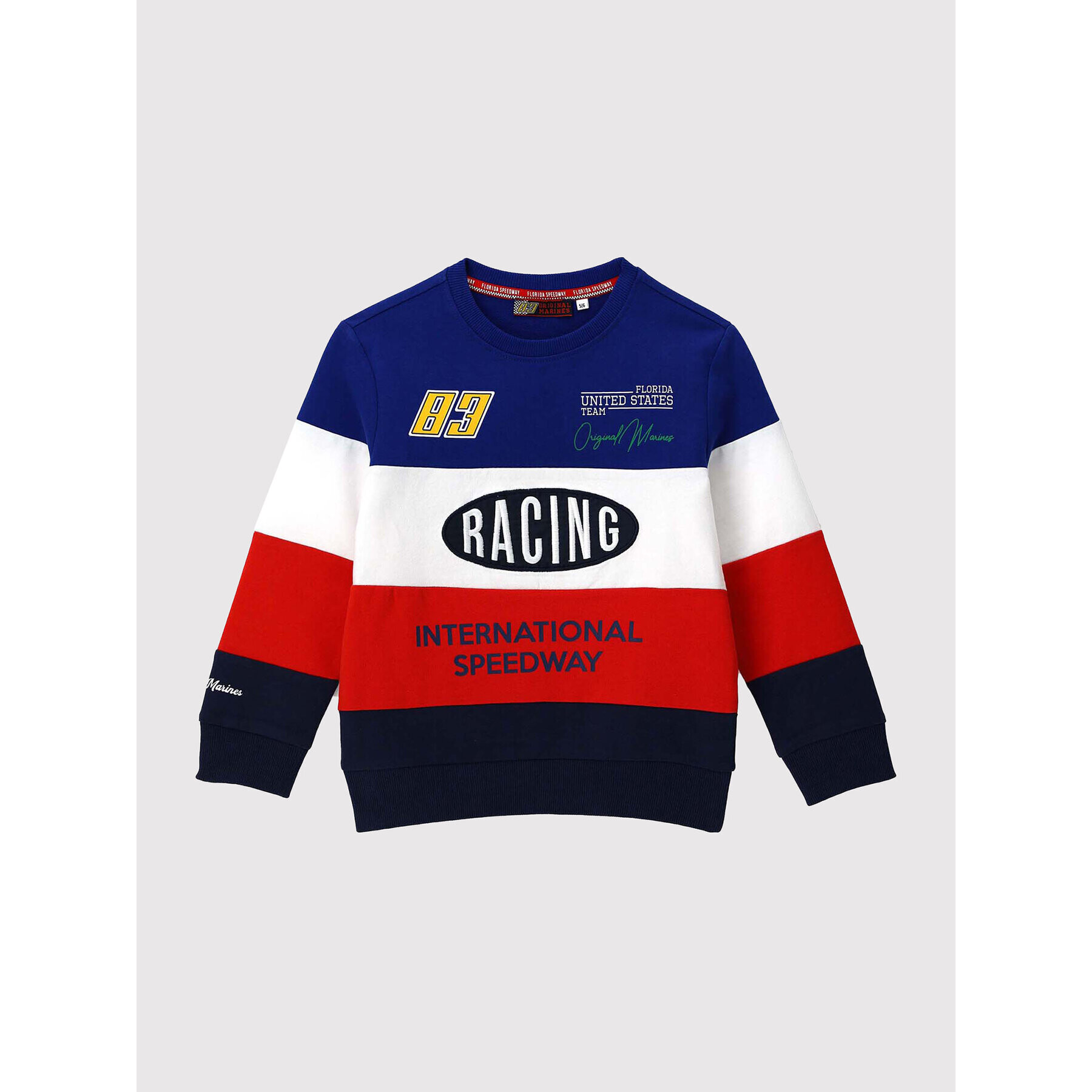Original Marines Суитшърт DCP2033B Тъмносин Regular Fit - Pepit.bg