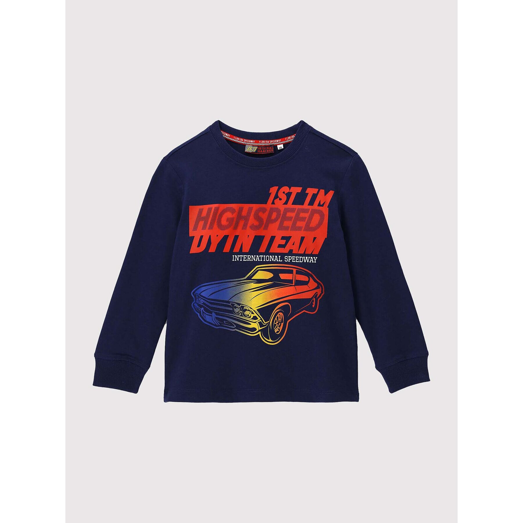 Original Marines Суитшърт DCP2039B Тъмносин Regular Fit - Pepit.bg