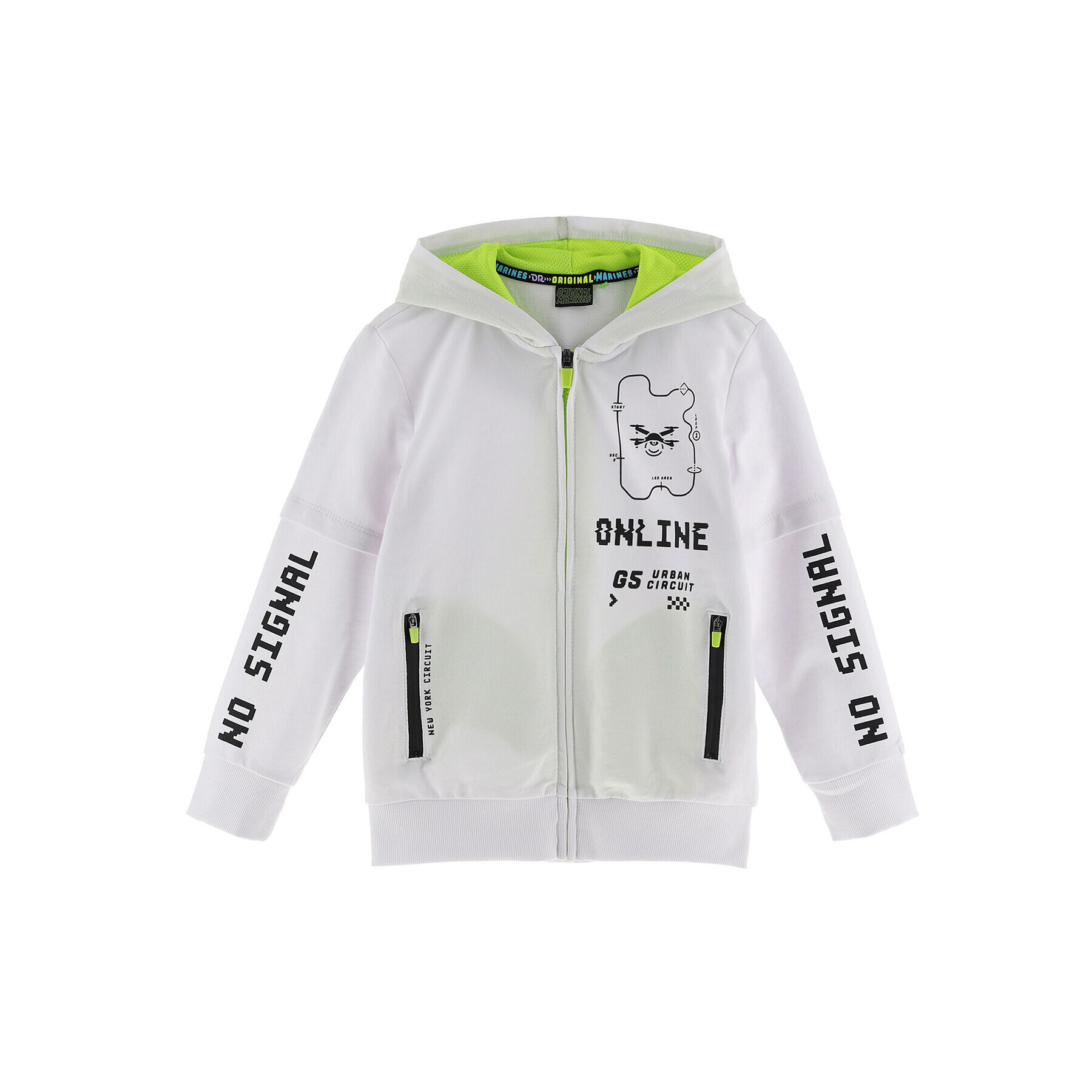 Original Marines Суитшърт DCP2141B Бял Regular Fit - Pepit.bg