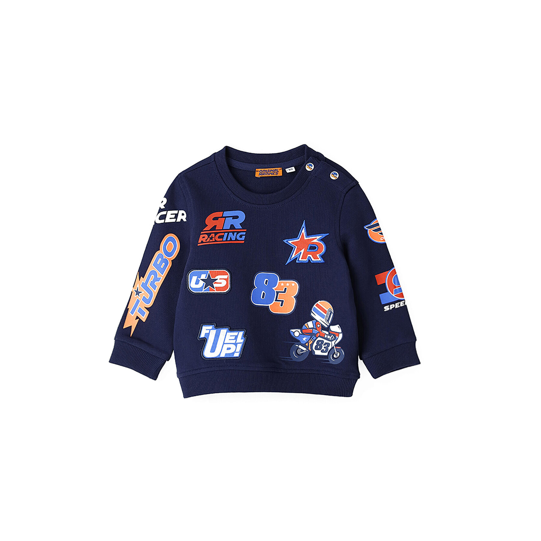 Original Marines Суитшърт DDP0251NM Тъмносин Regular Fit - Pepit.bg