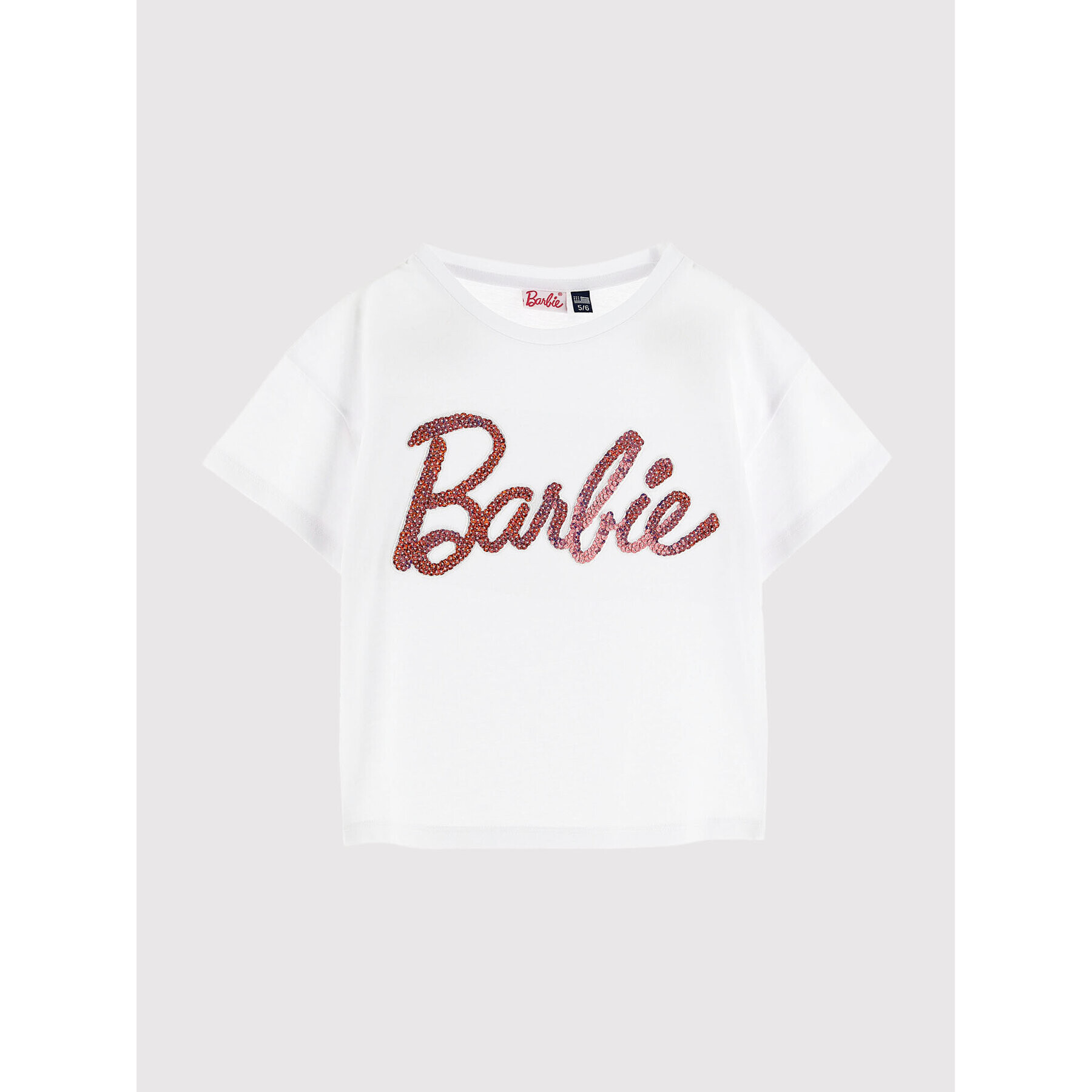 Original Marines Тишърт BARBIE DCPV3155F Бял Regular Fit - Pepit.bg