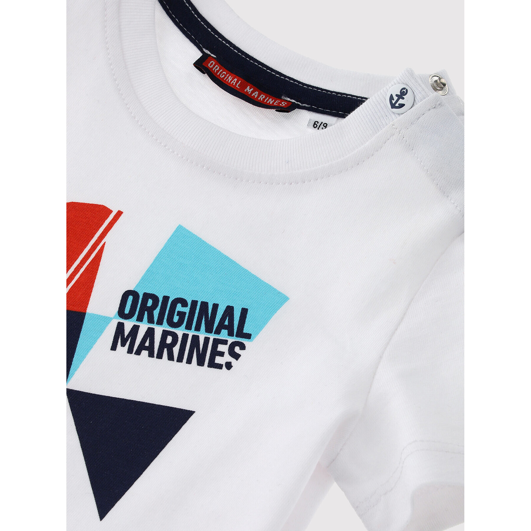 Original Marines Тишърт DCP0405NM Бял Regular Fit - Pepit.bg